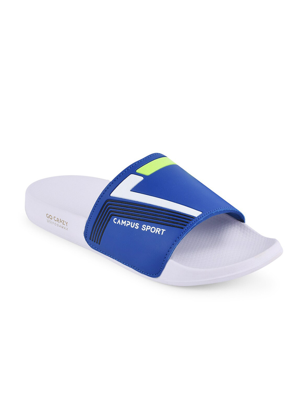 

Campus Men Blue & Grey Printed Sliders