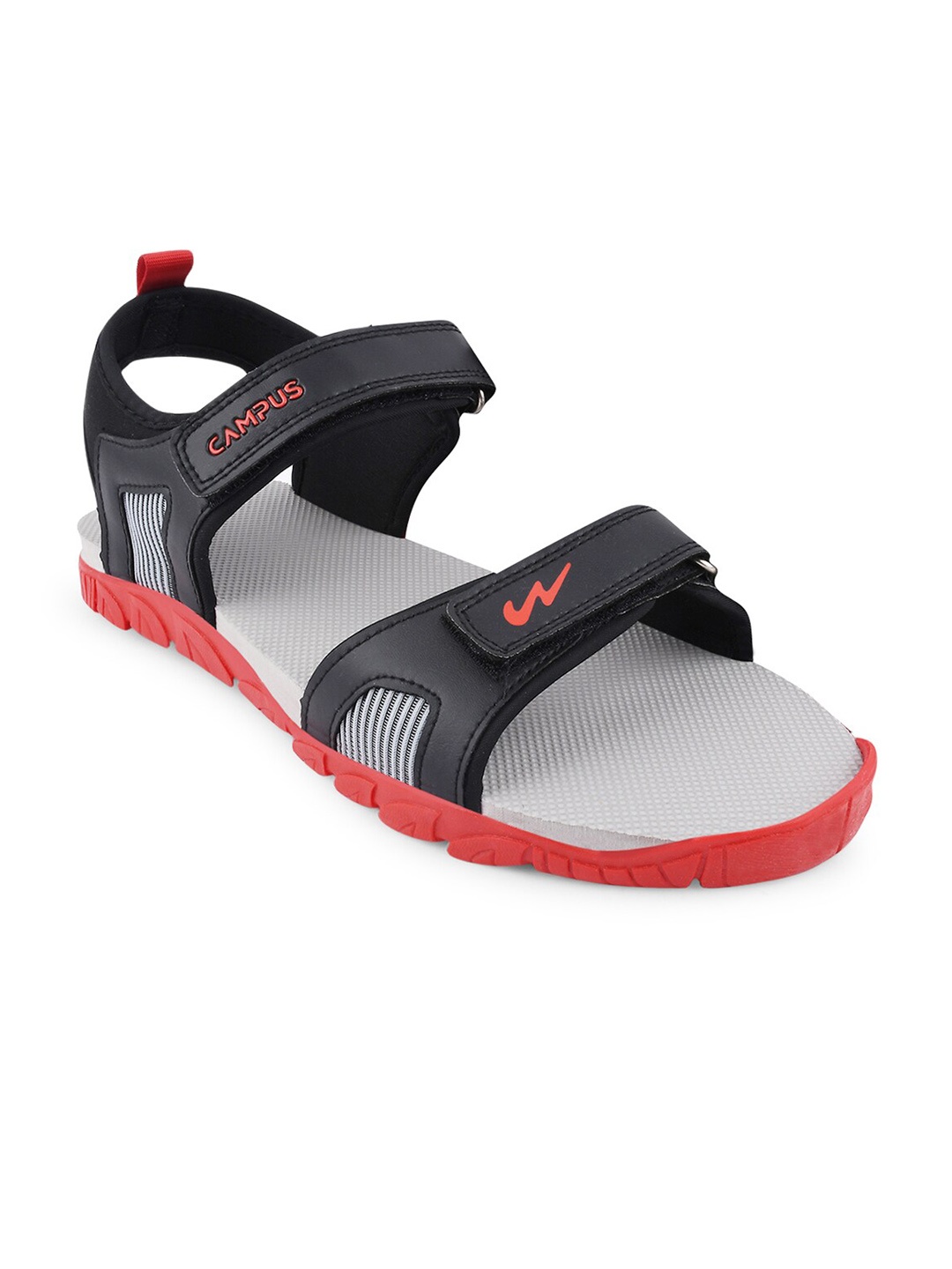 

Campus Men Sandals, Black