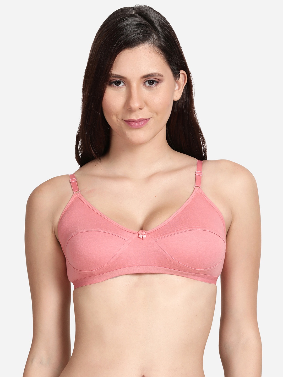 

shyaway Peach-Coloured Non-Wired Non-Padded Everyday Bra