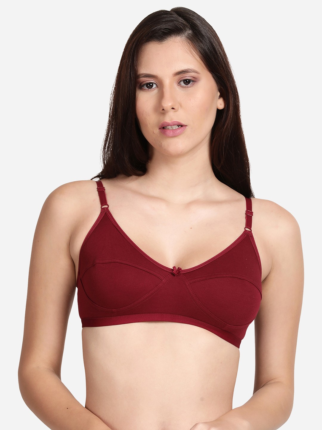 

shyaway Maroon Non Padded Bra
