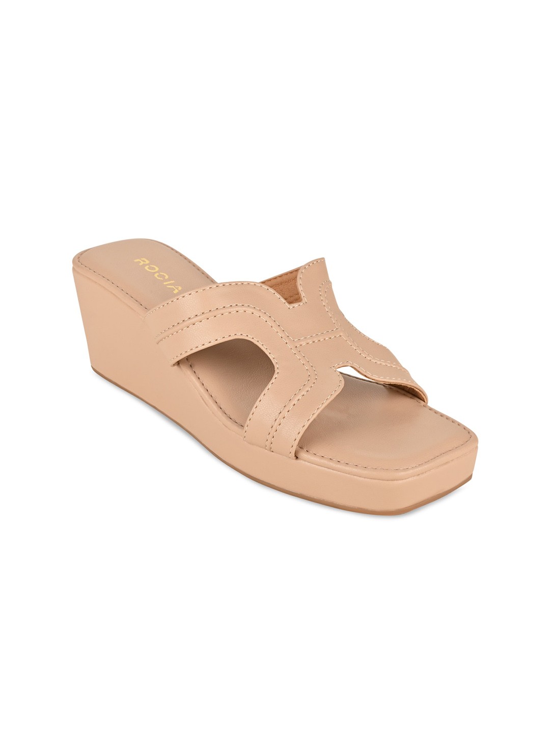 

Rocia Beige Wedge Sandals
