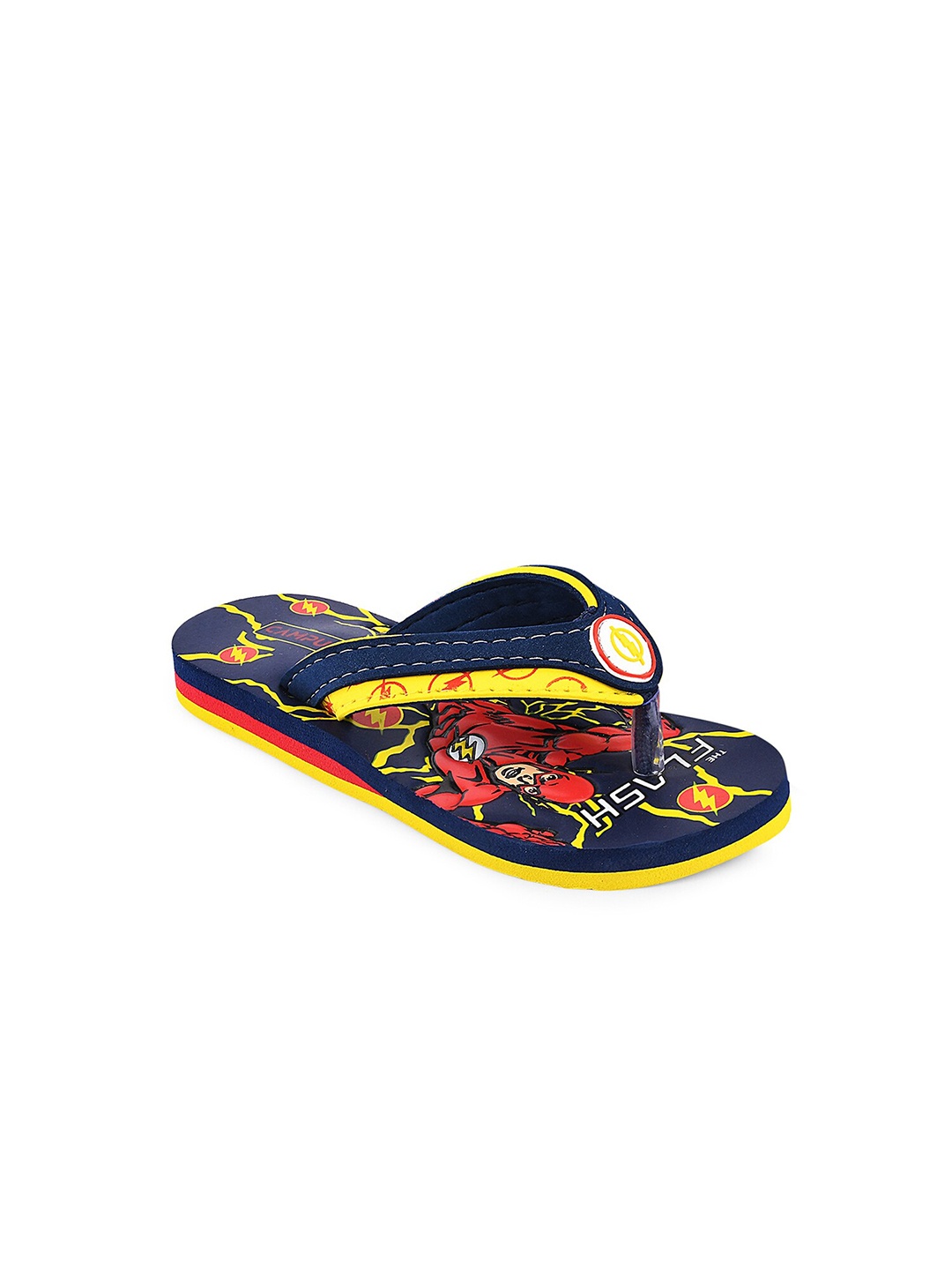 

Campus Unisex Kids Blue & Yellow Printed Thong Flip-Flops