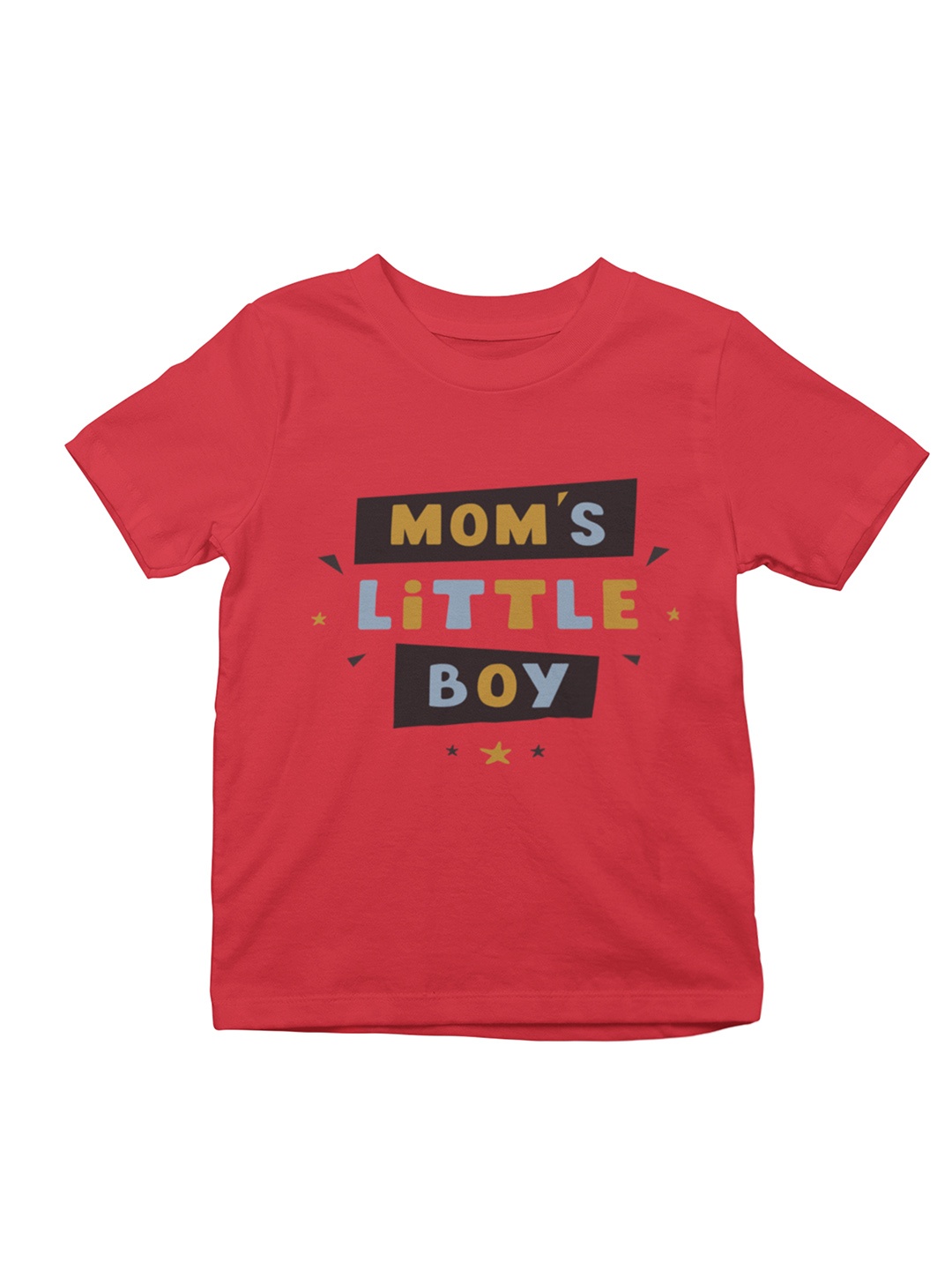 

MA Baby Boys Red Typography Printed Pure Cotton Bio Finish T-shirt