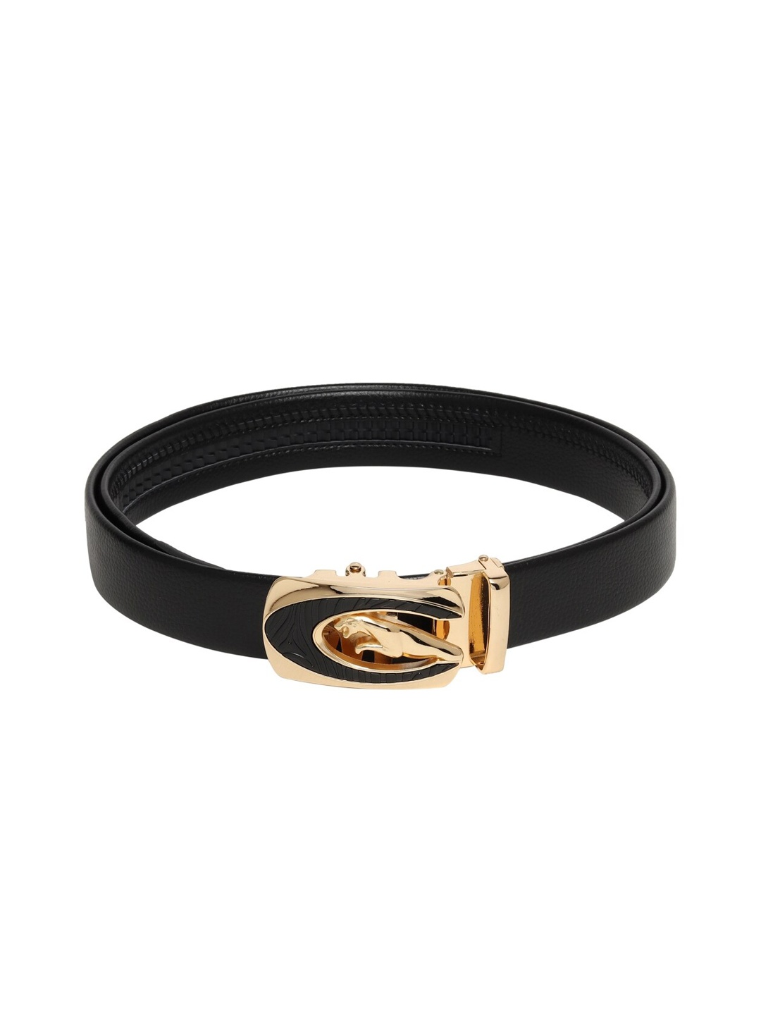 

Elite Crafts Men Gold-Toned Leather Formal Belt