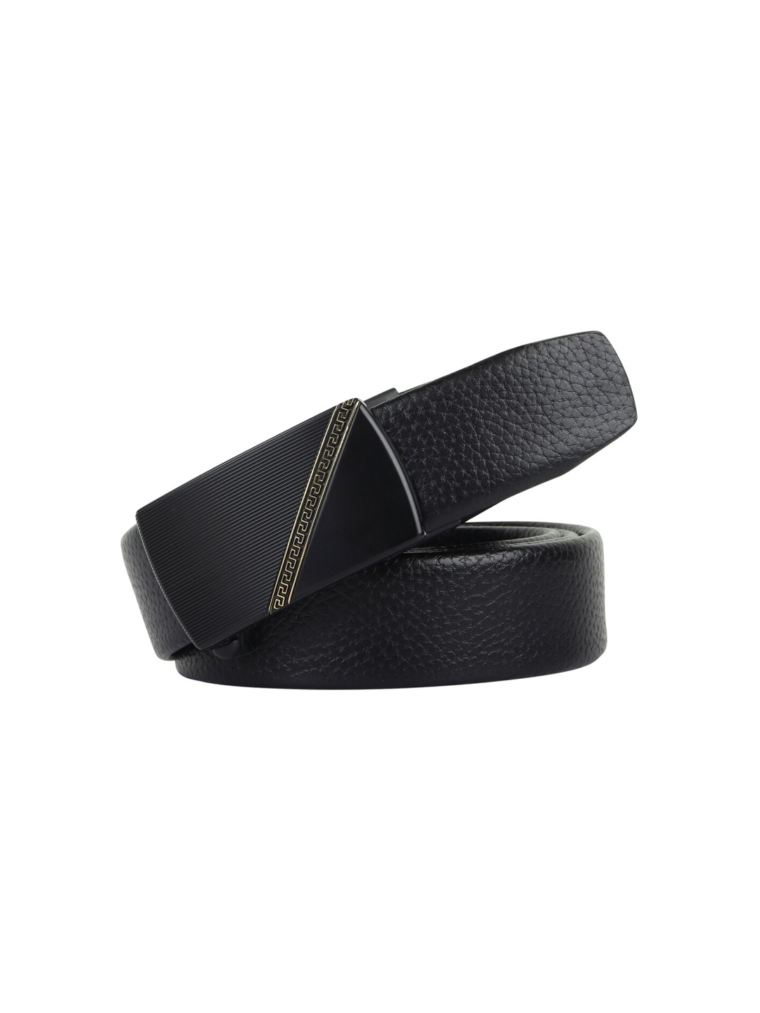 

Elite Crafts Men Black Textured Formal Belt