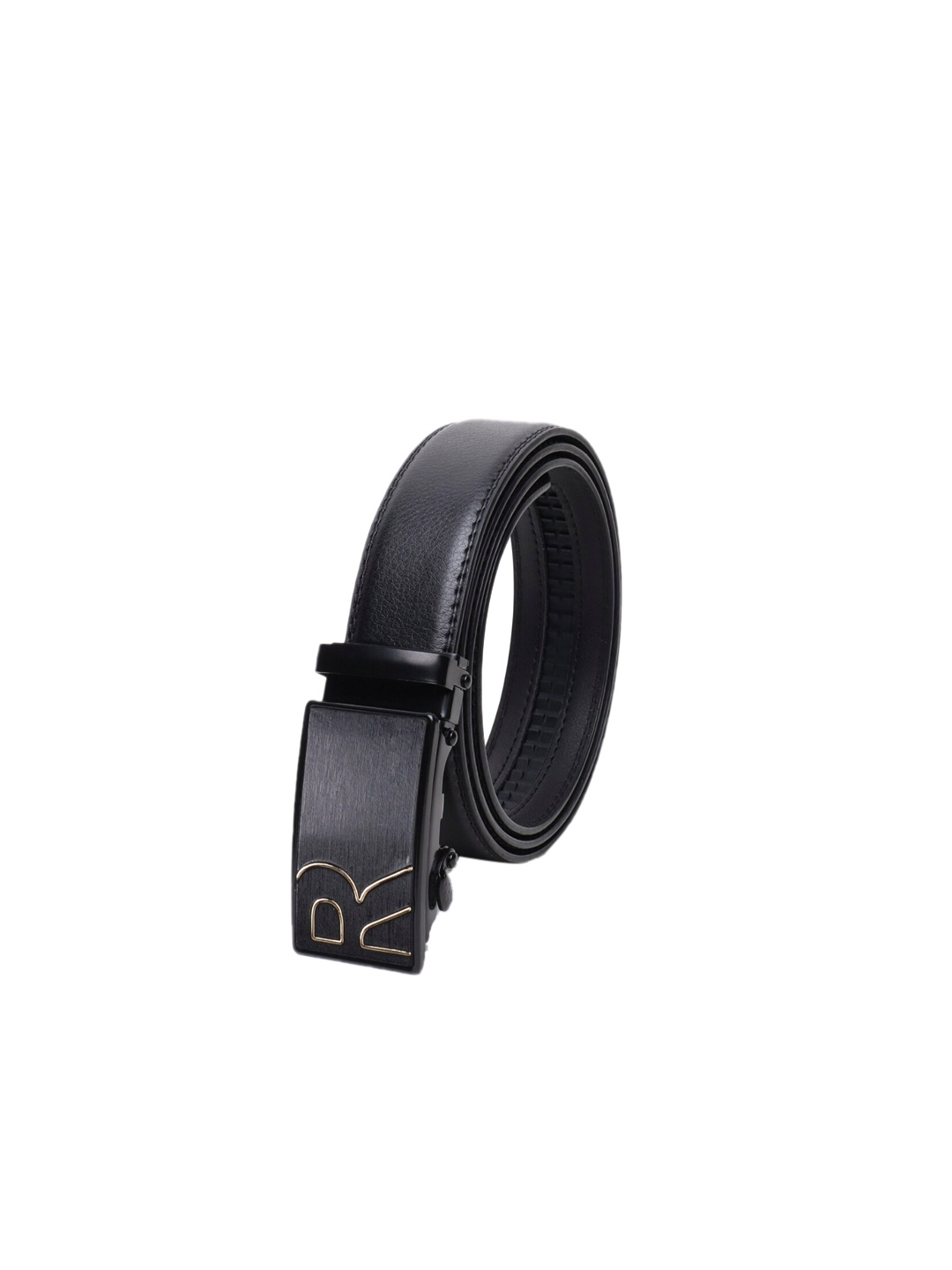 

Elite Crafts Men Black Solid Formal Belt