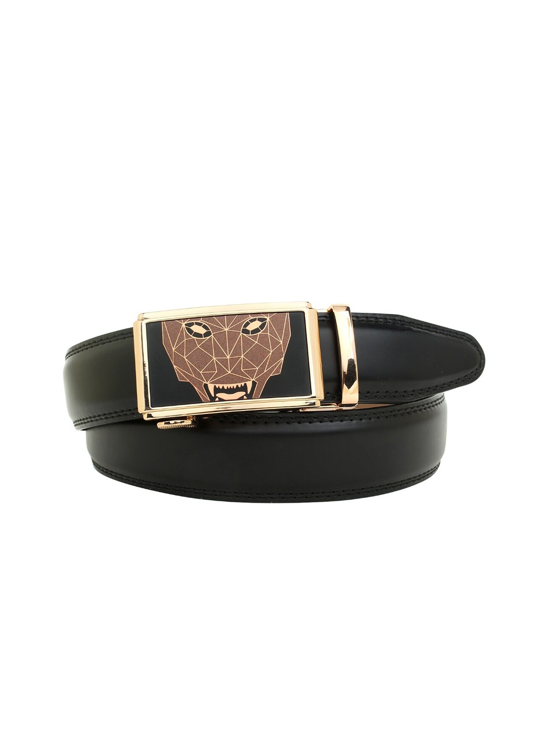 

Elite Crafts Men Black Solid Formal Belt