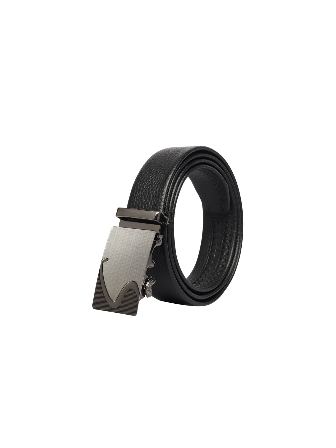 

Elite Crafts Men Grey & Black Textured Formal Belt
