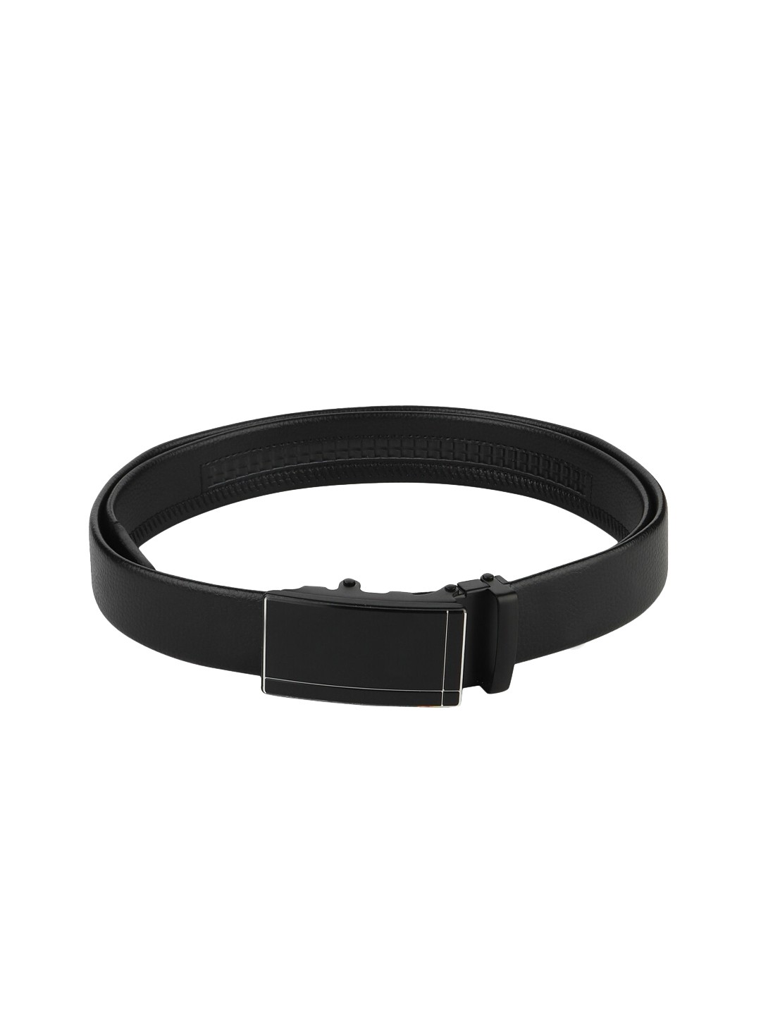 

Elite Crafts Men Black Solid Formal Belt