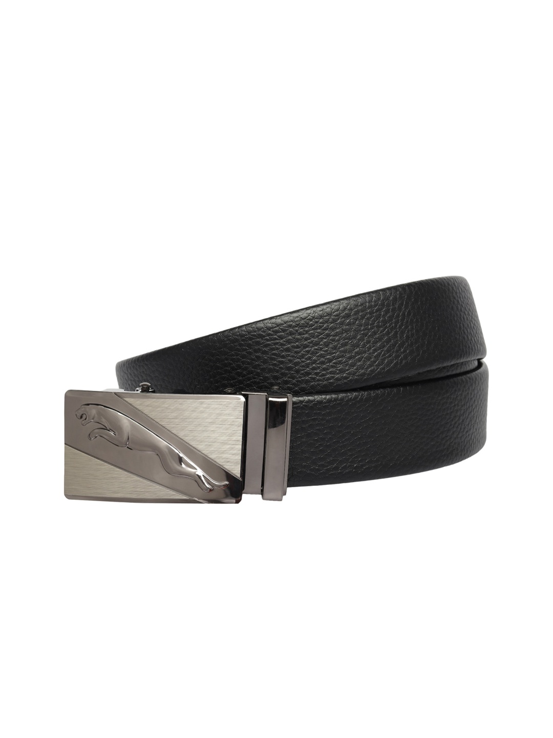 

Elite Crafts Men Grey & Black Textured Formal Belt