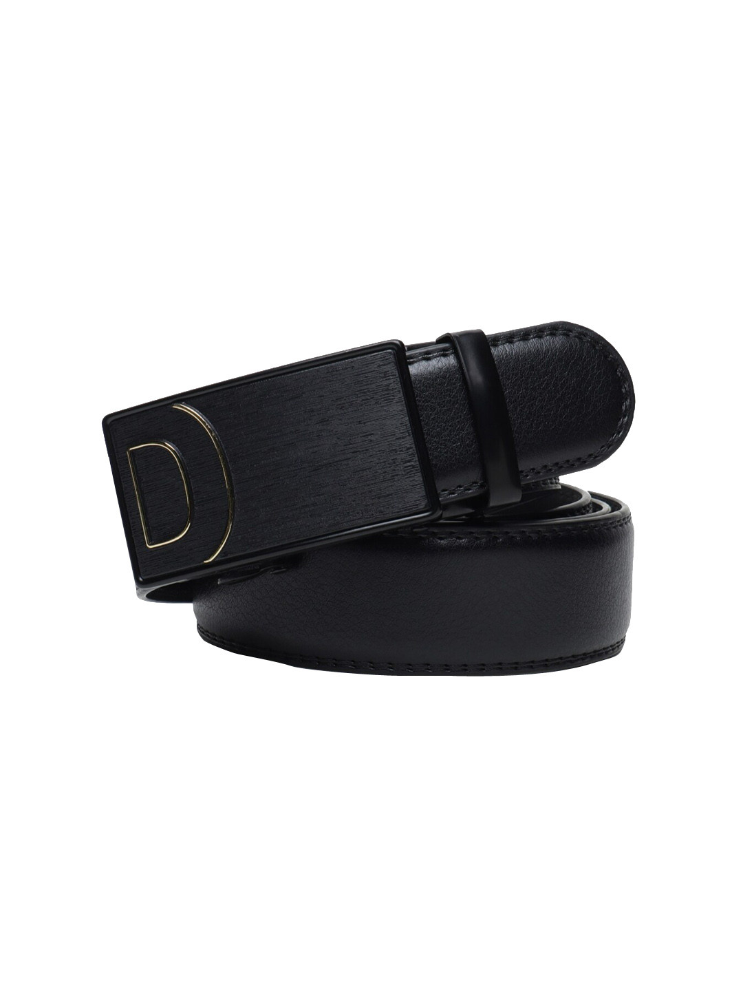 

Elite Crafts Men Black Solid Formal Belt