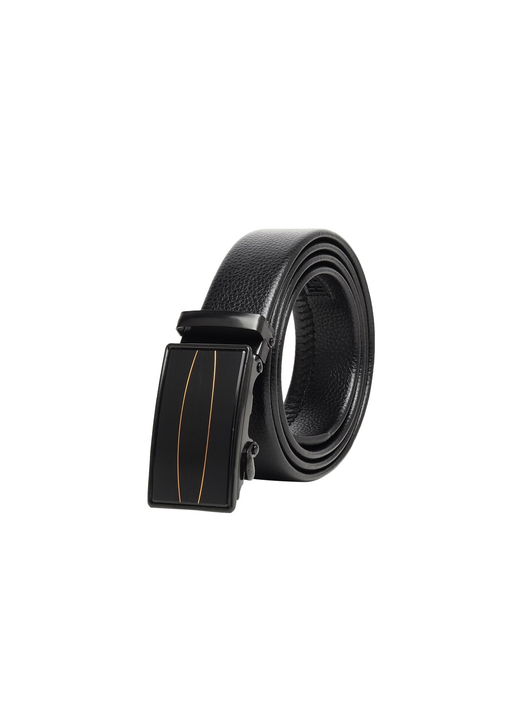 

Elite Crafts Men Black Solid Formal Belt