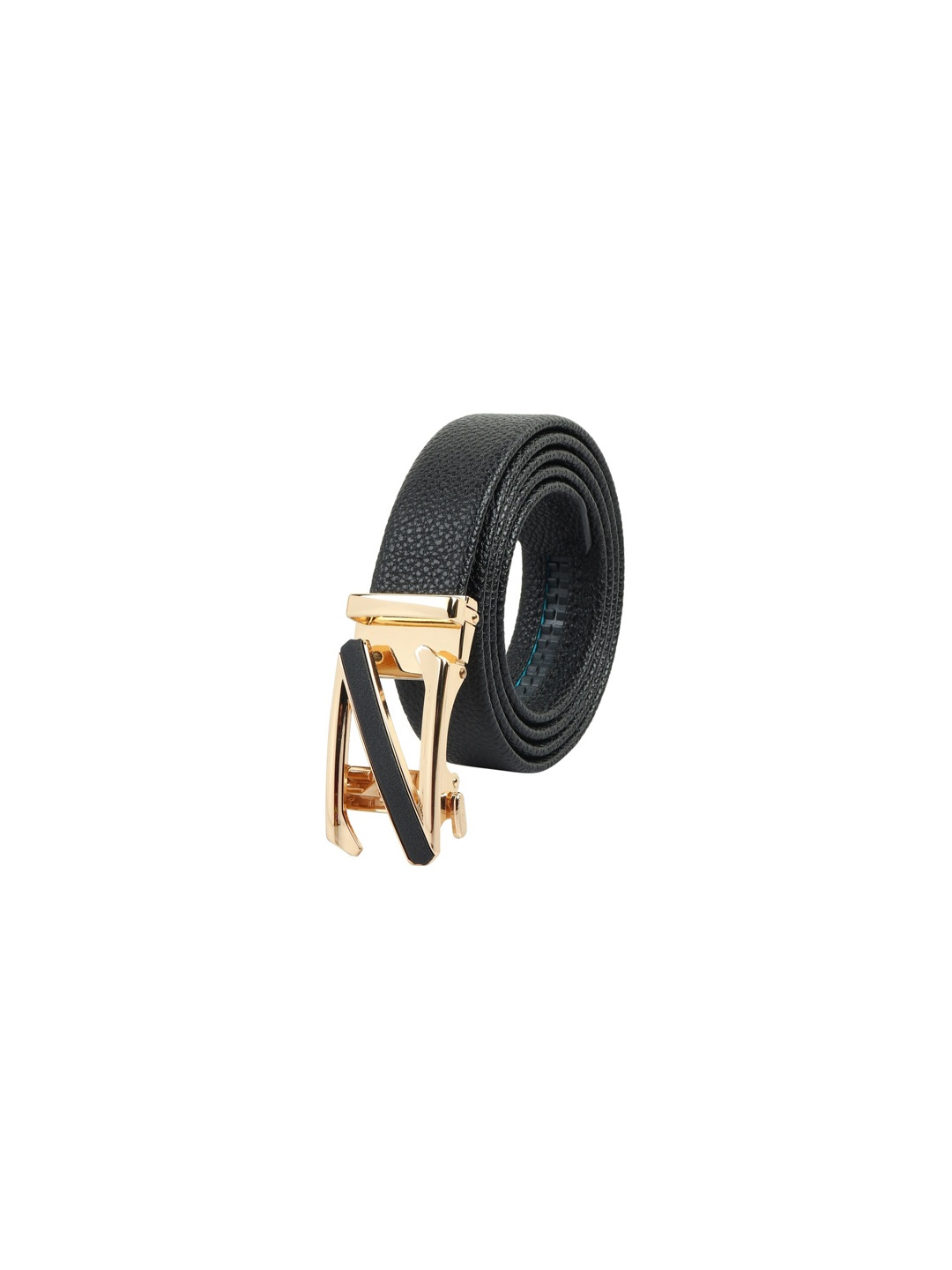 

Elite Crafts Men Black Embellished Leather Belt