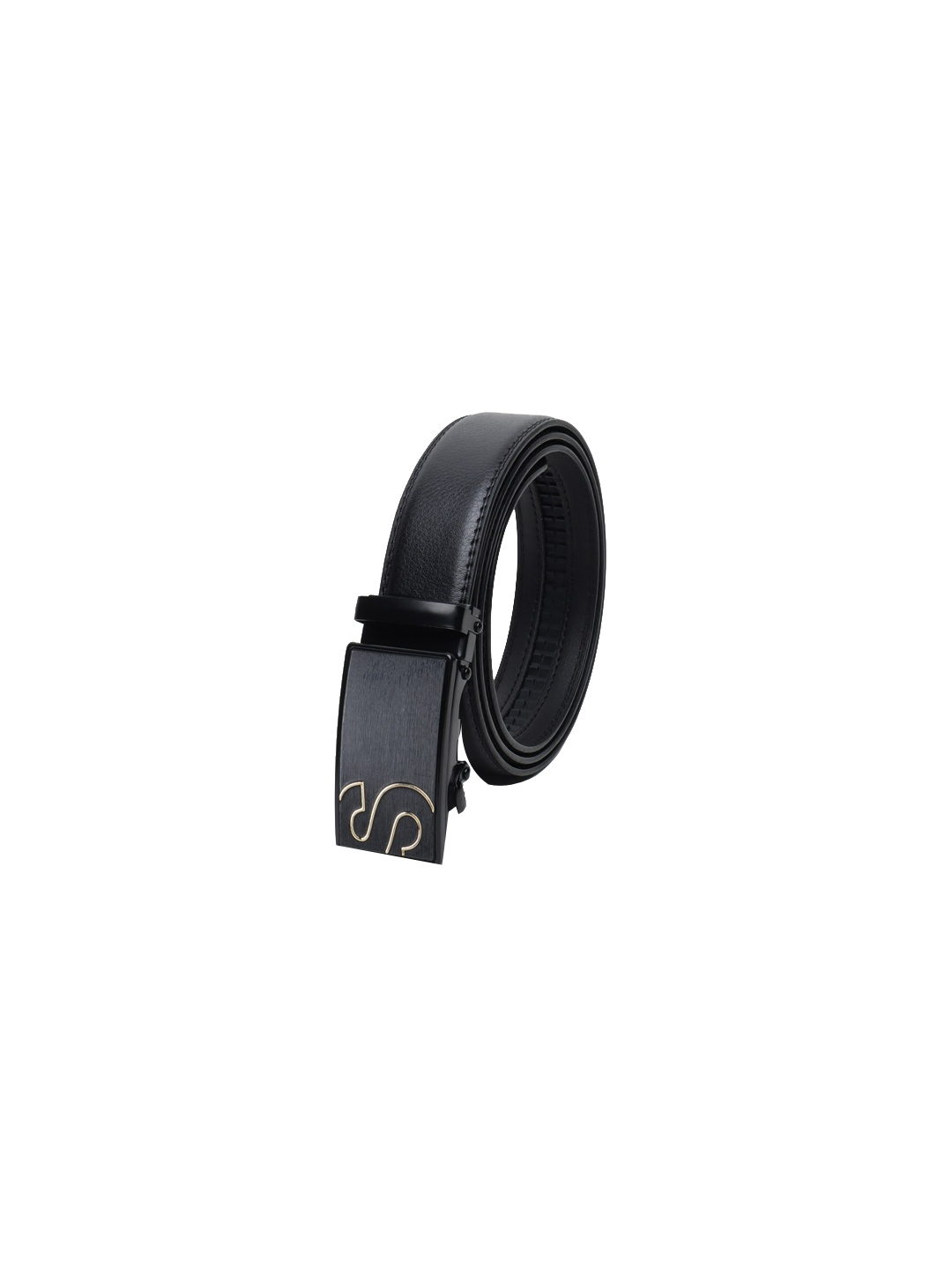 

Elite Crafts Men Black Casual Leather Belt