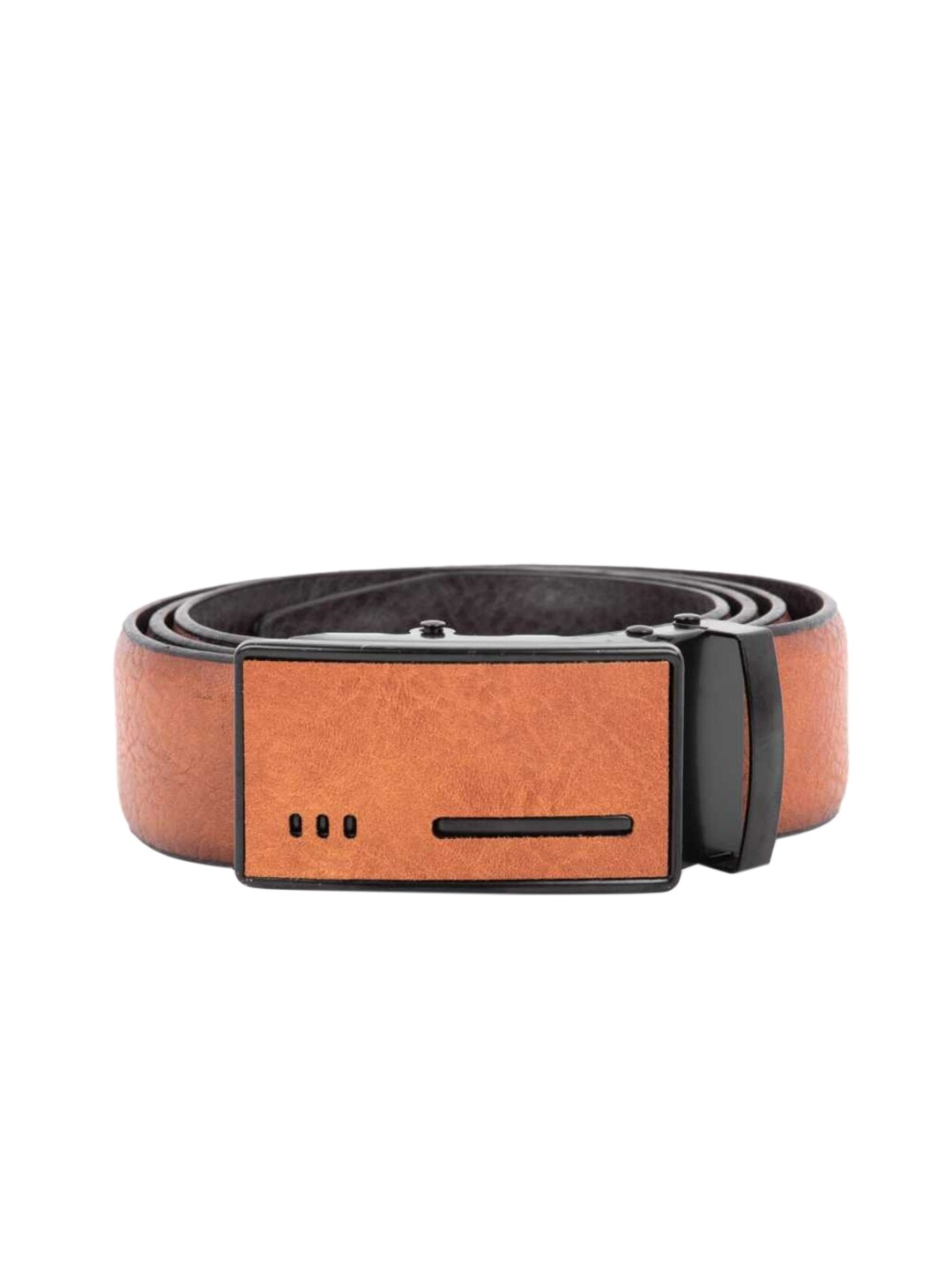 

Elite Crafts Men Tan Casual Leather Belt