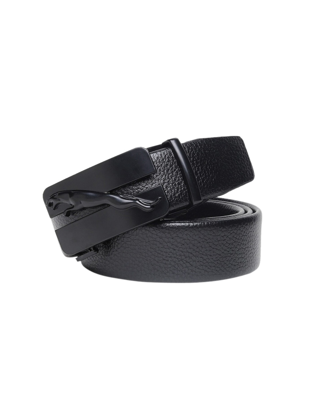

Elite Crafts Men Black Textured Leather Formal Belt