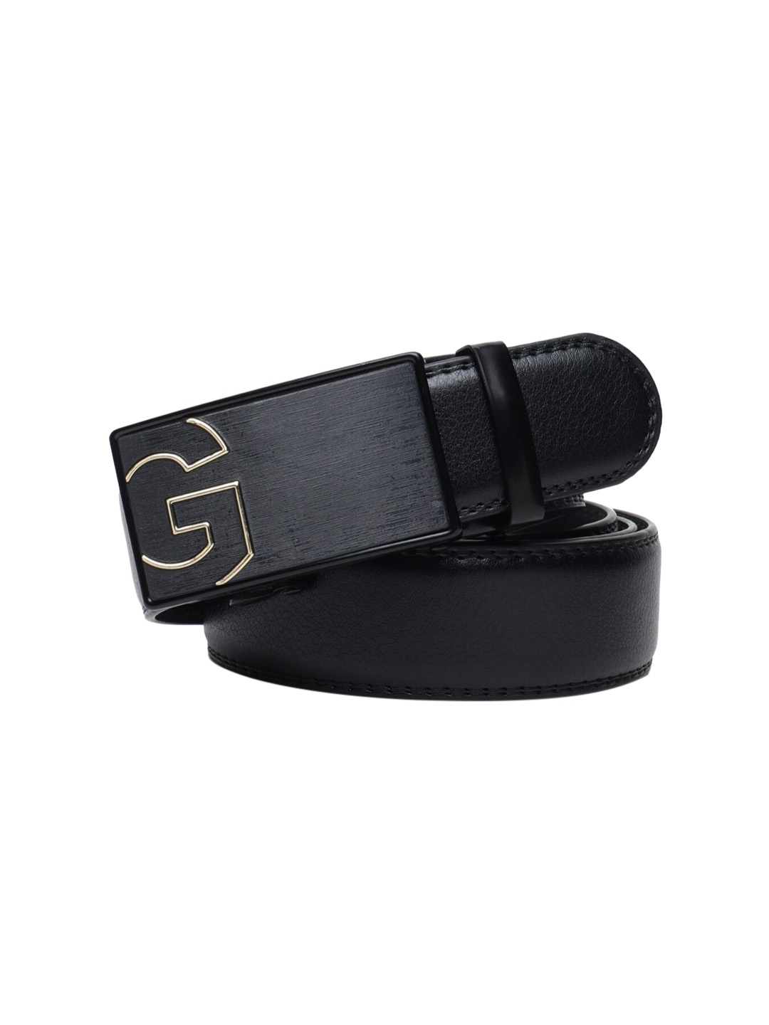 

Elite Crafts Men Black Leather Formal Belt