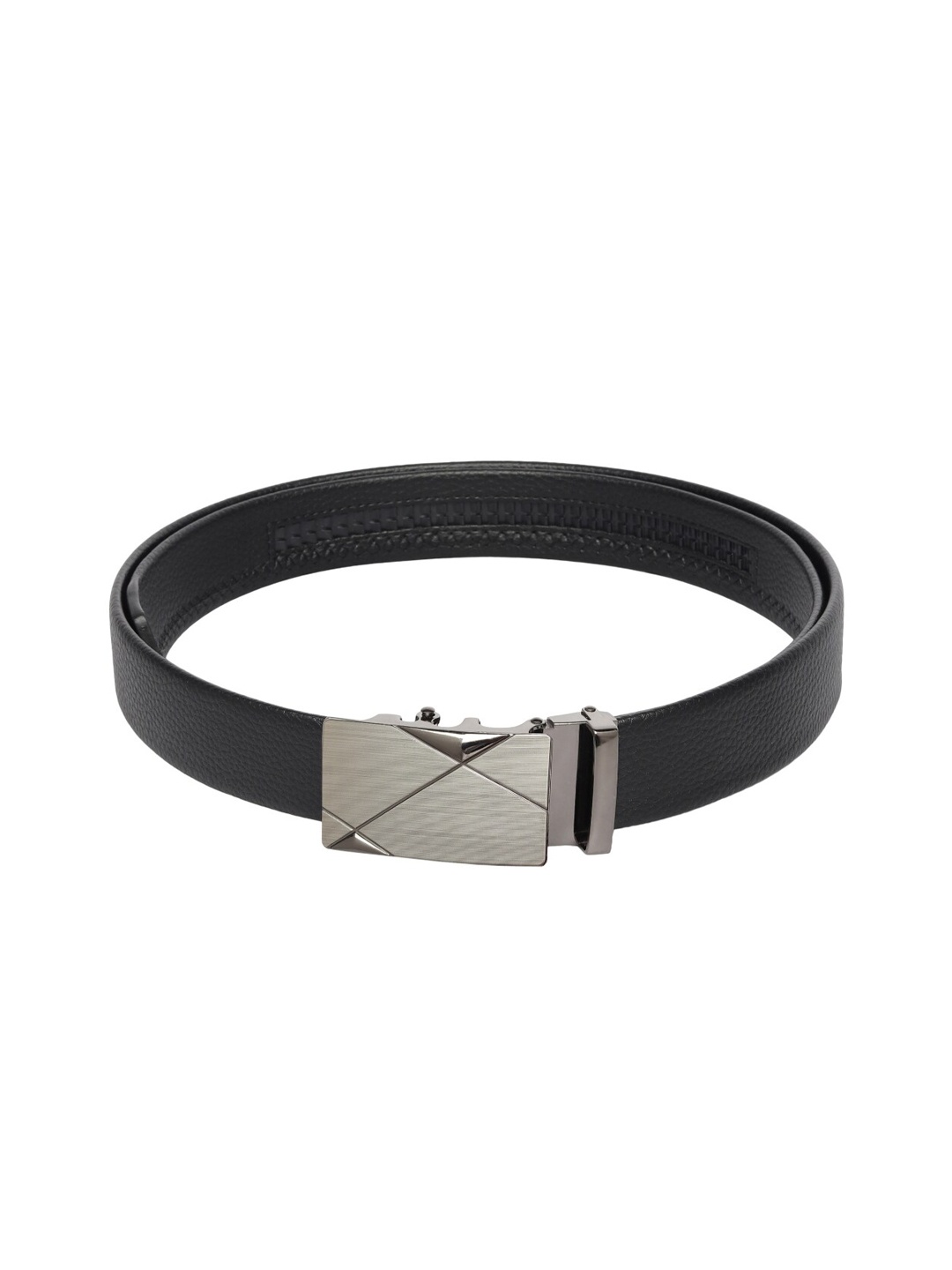 

Elite Crafts Men Grey Textured Leather Formal Belt