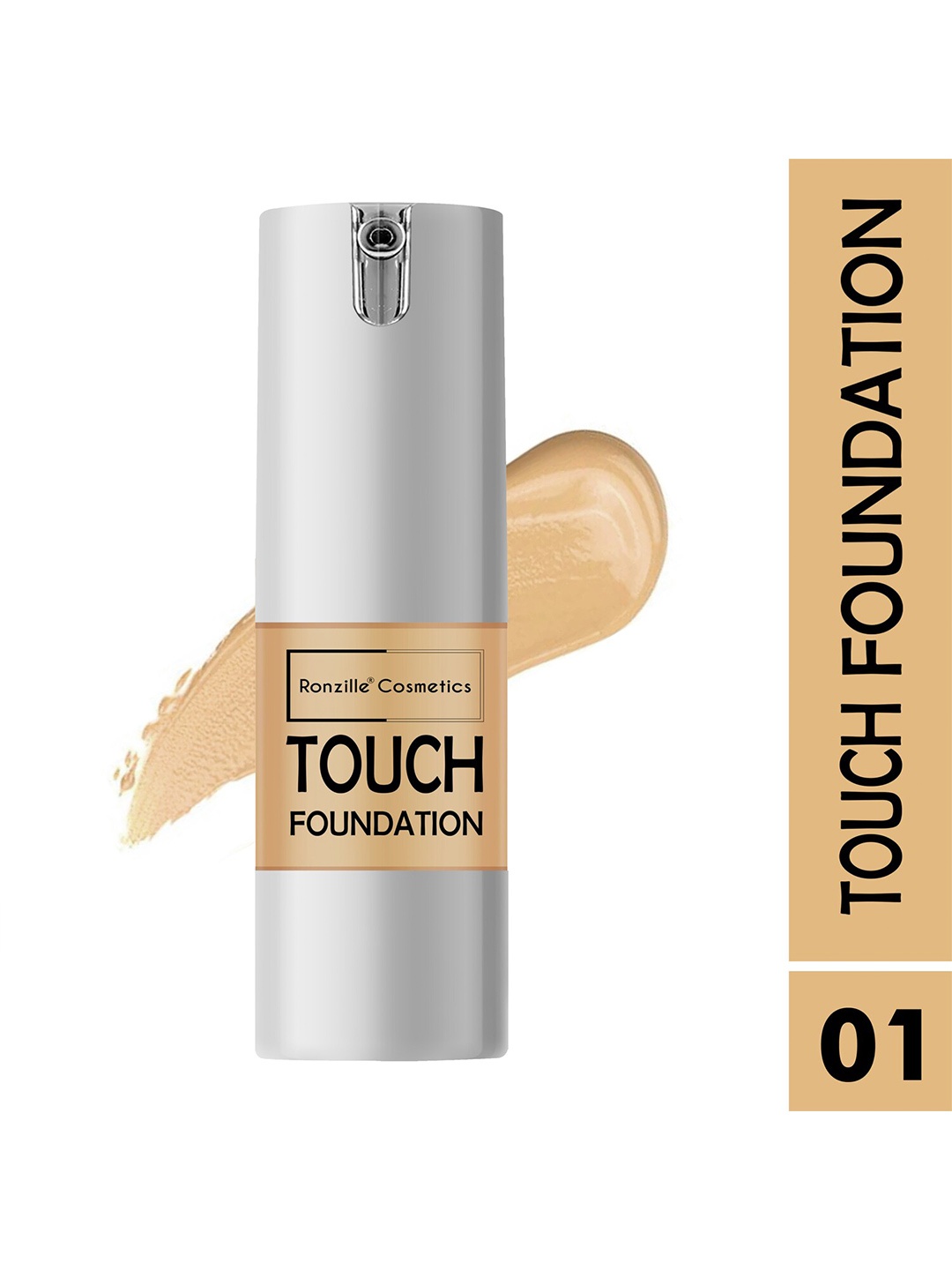 

Ronzille Waterproof Matte Finish Make-up Base Foundation - 25 ml(Airless)(01), Multi