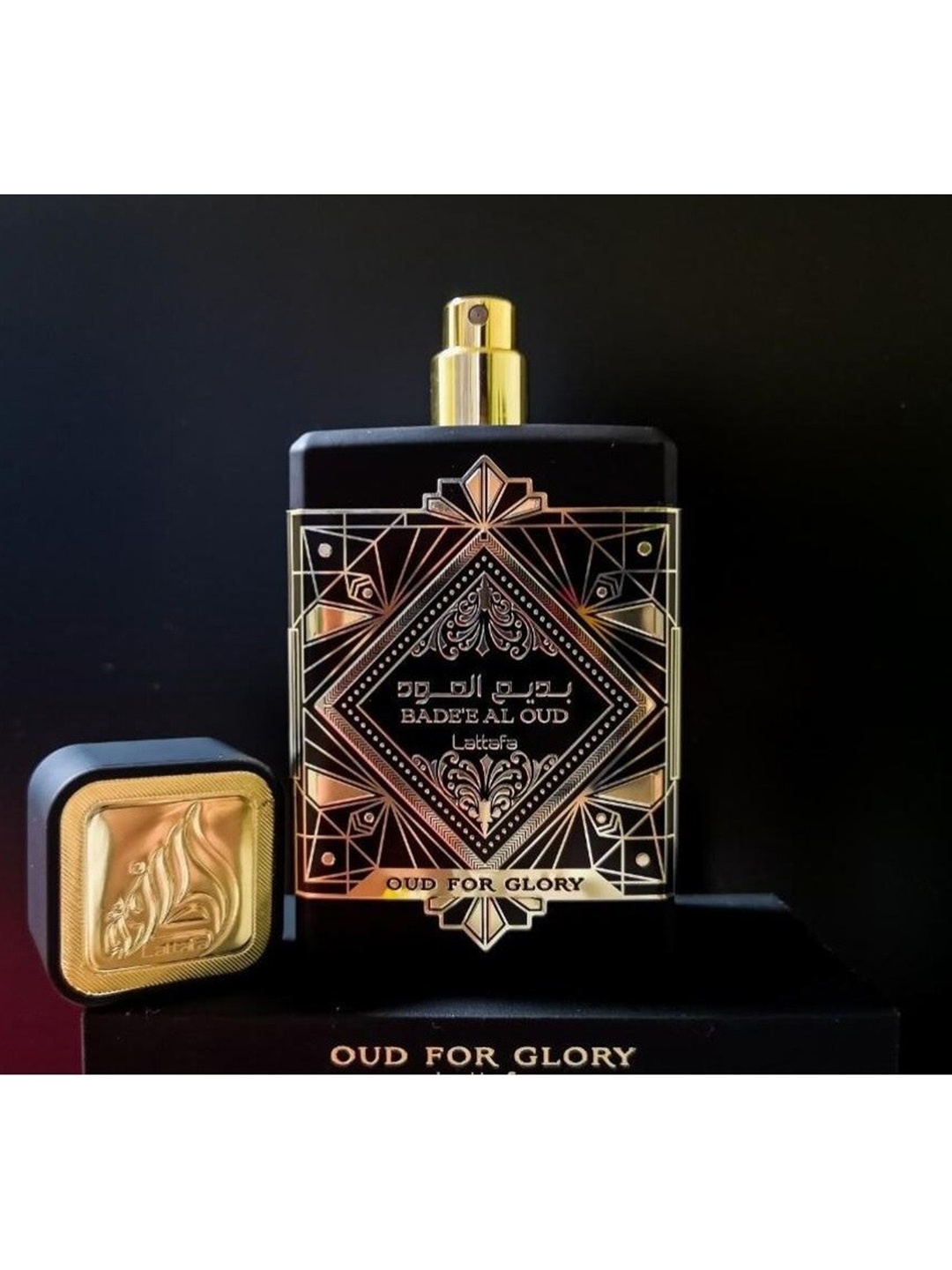 

Lattafa Badee Al Oud Eau De Parfum Oud For Glory - 100 ml, Black
