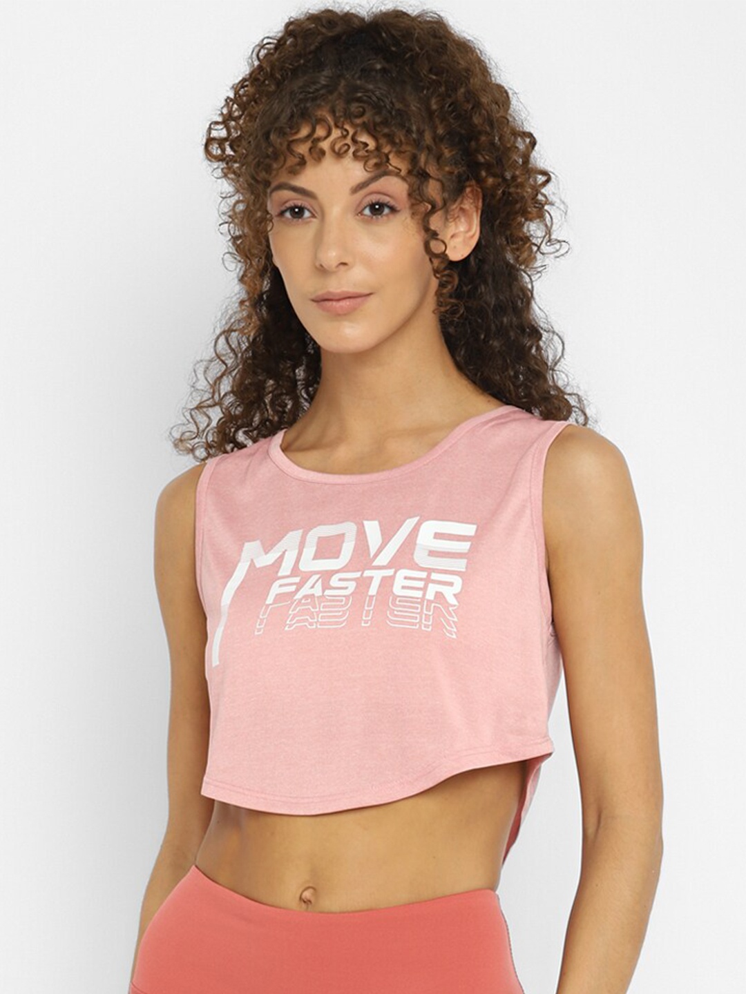 

OFF LIMITS Women Pink Typography Printed Slim Fit T-shirt