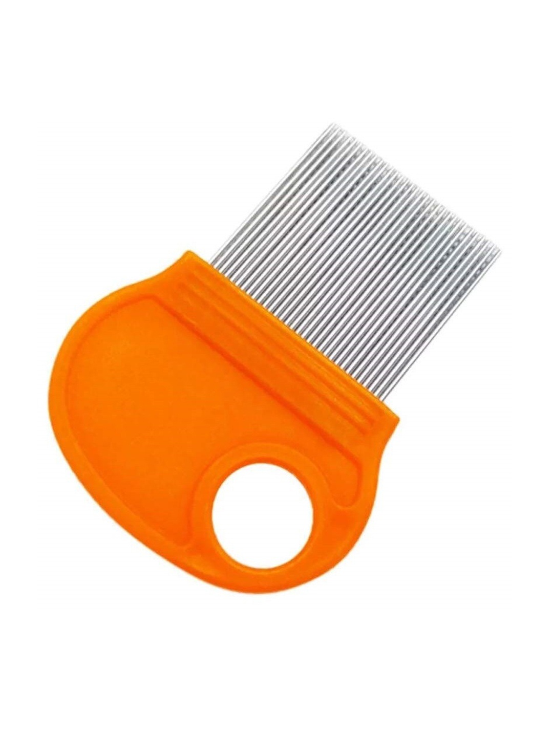 

Alexvyan Women Orange Metal Teeth Magnifier Lens Nit Comb