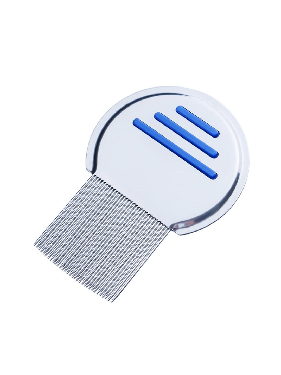 

Alexvyan Metal Teeth Stainless Steel Nit & Egg Head Lice Reusable Comb - Silver