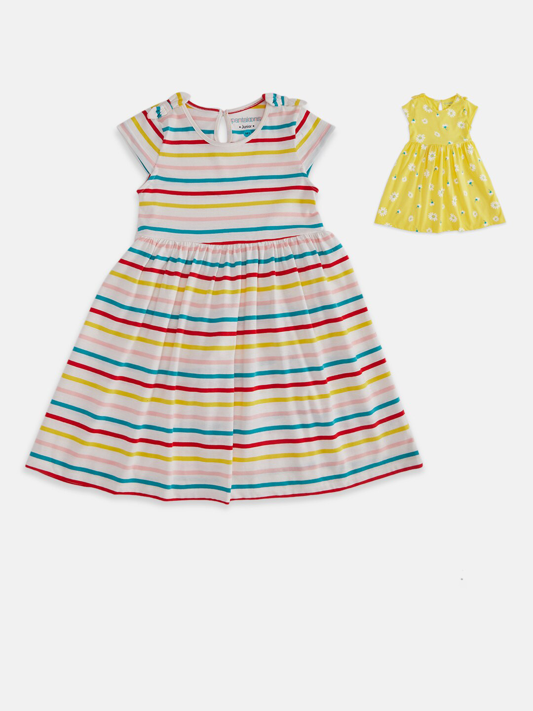 

Pantaloons Junior Multicoloured Striped Dress, Multi
