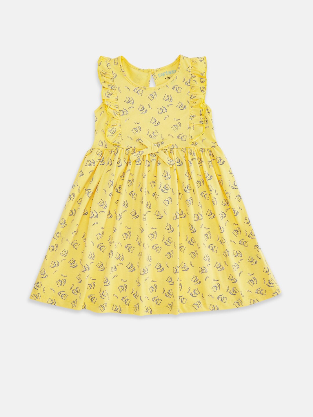 

Pantaloons Junior Girl Yellow Printed Dress
