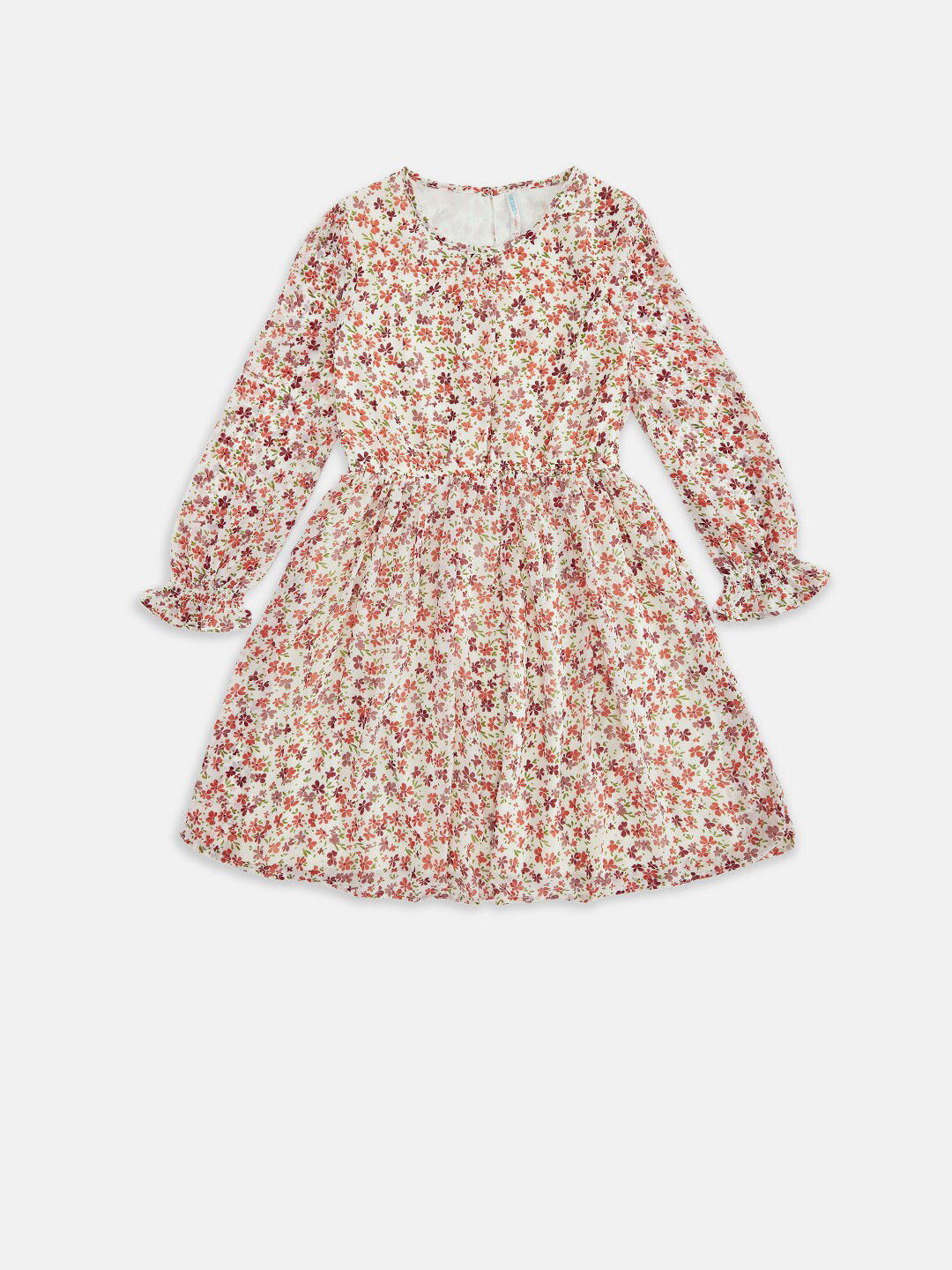 

Pantaloons Junior Girl Off White Floral Dress