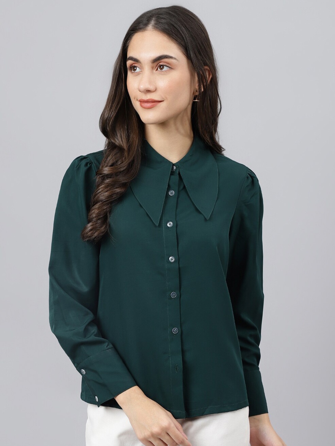 

DEEBACO Women Green Premium Casual Shirt