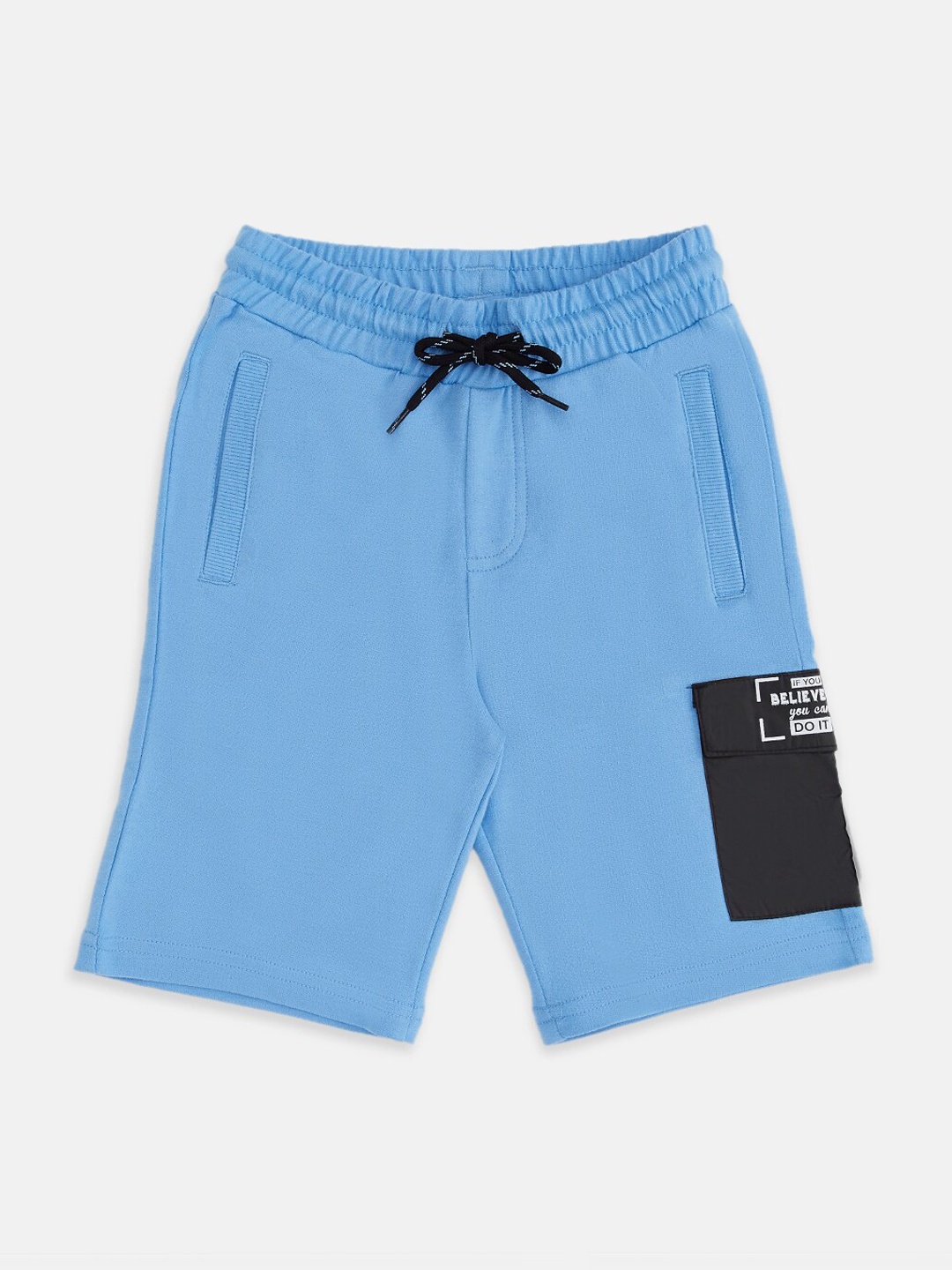 

Pantaloons Junior Boys Cotton Blue Shorts