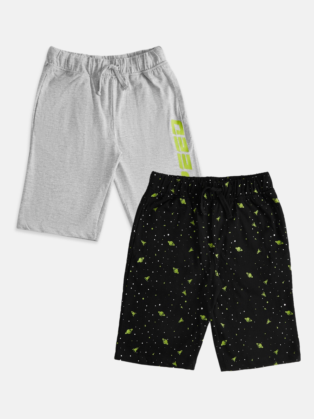 

Pantaloons Junior Boys Grey & Black Shorts