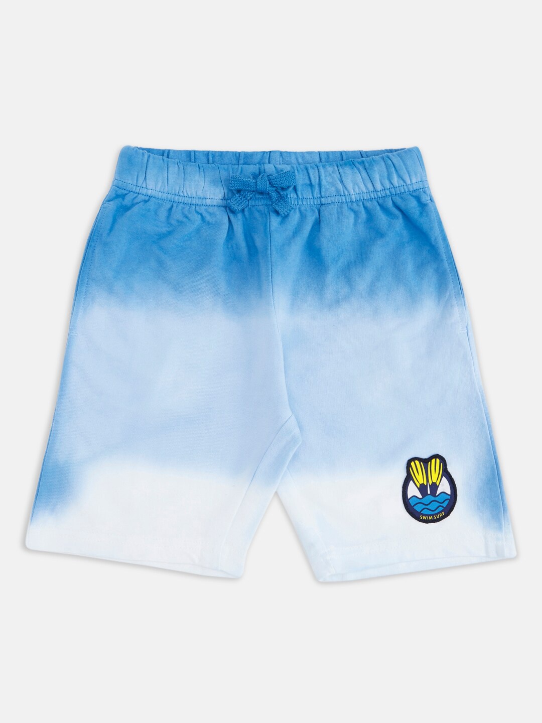 

Pantaloons Junior Boys White & Blue Ombre Shorts