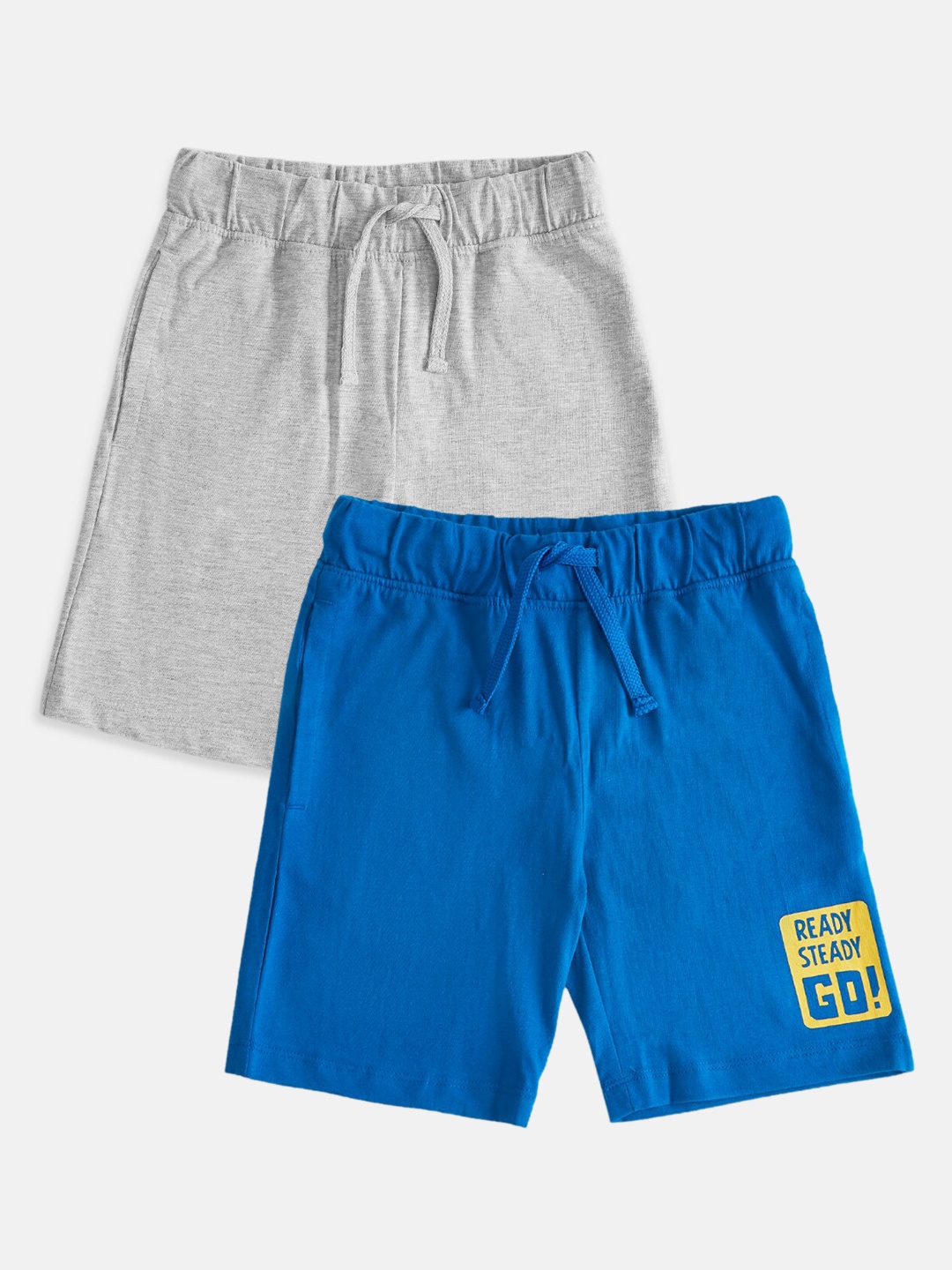 

Pantaloons Junior Boys Grey & Blue Shorts