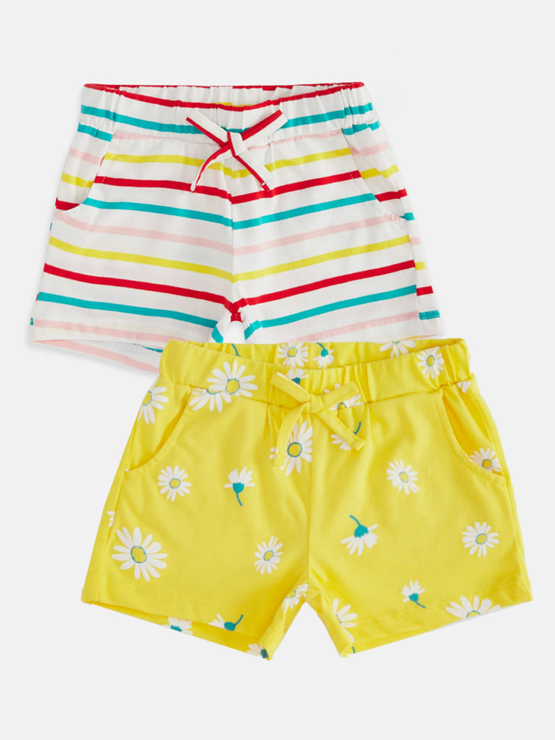 

Pantaloons Junior Girls Multicoloured Printed Shorts, Multi