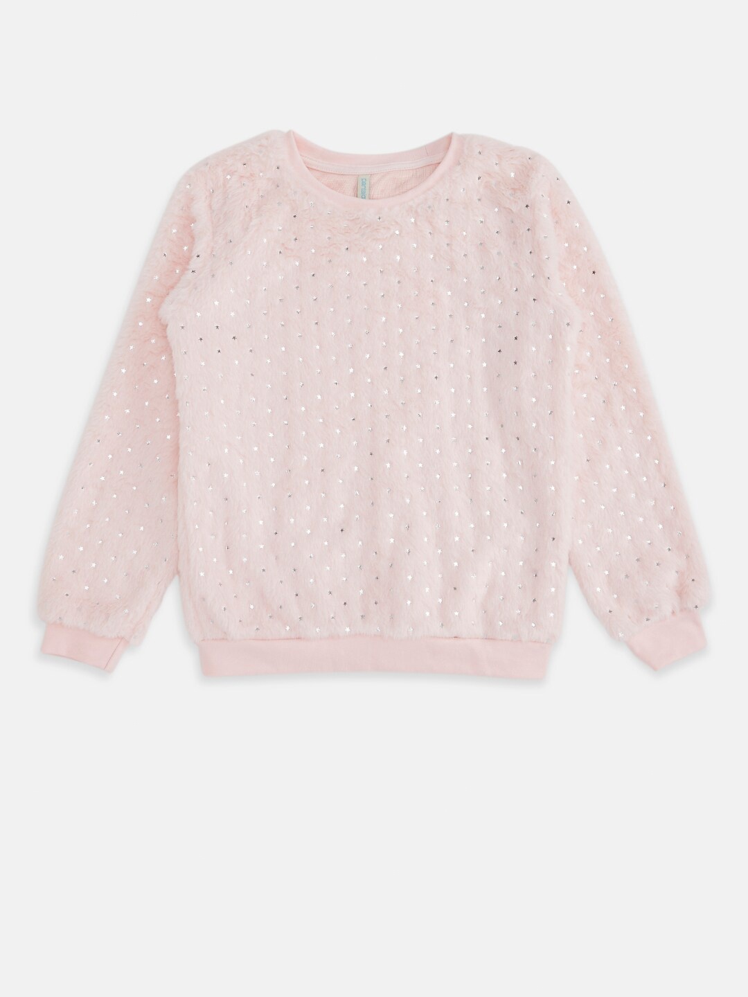 

Pantaloons Junior Girls Peach-Coloured Sweatshirt