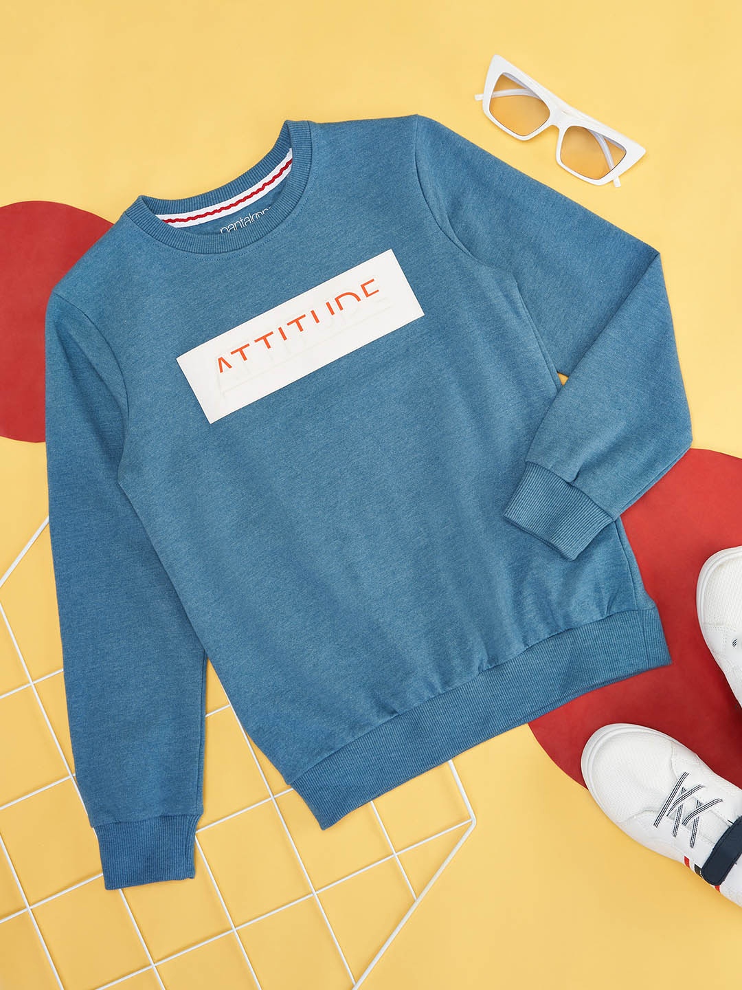 

Pantaloons Junior Boys Teal Sweatshirt