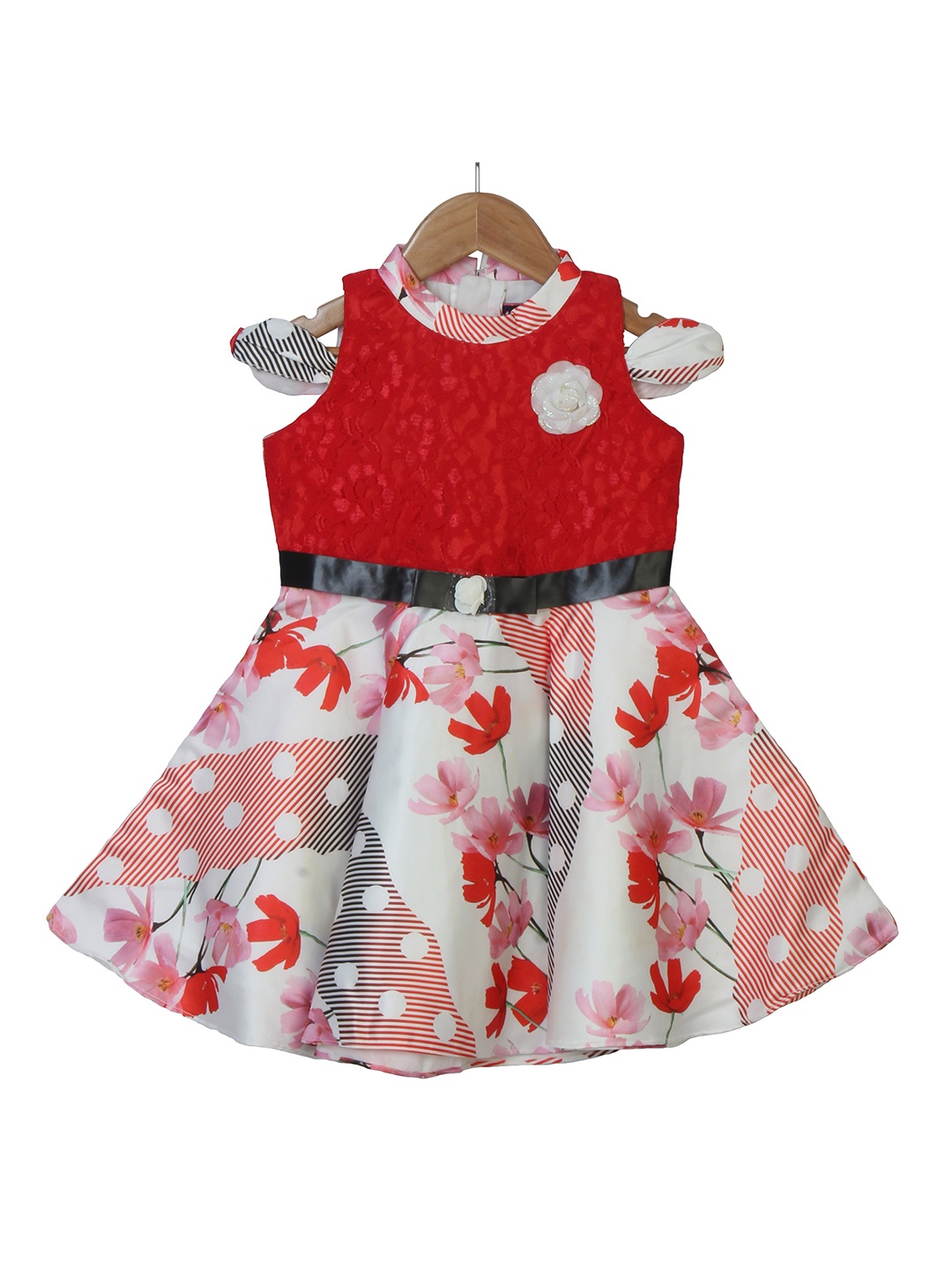 

Enfance Red Floral Dress