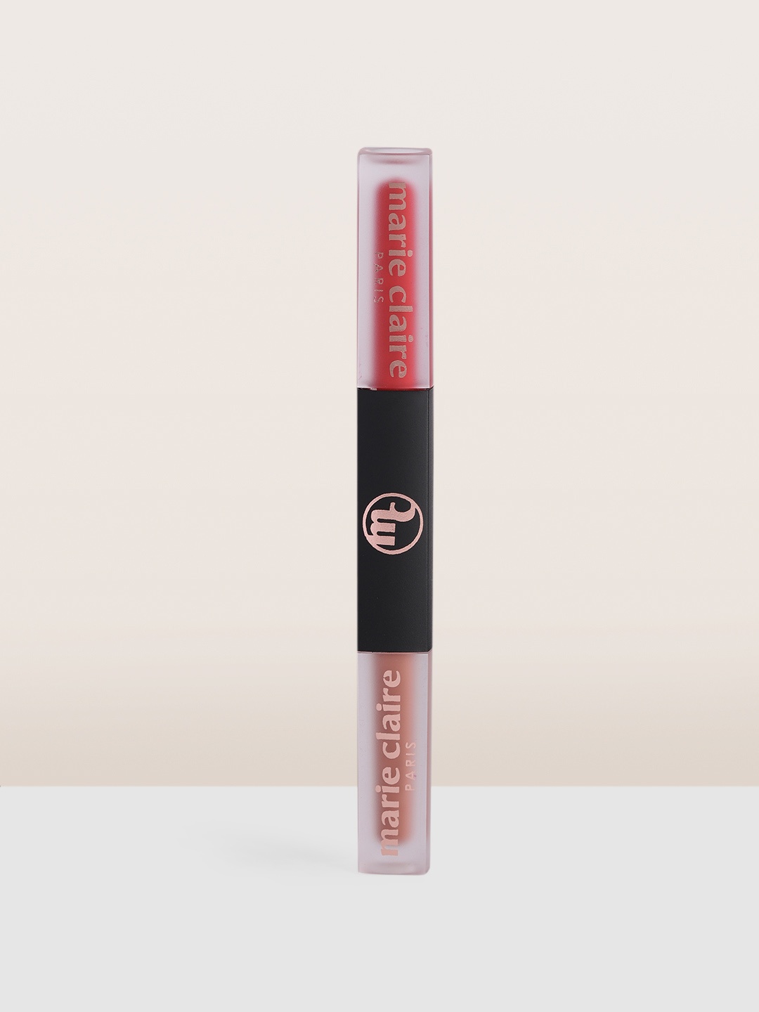 

Marie Claire TwoMuch Superstay 2-in-1 Liquid Lipstick 5 ml - Fusion Nude & Fiery Red