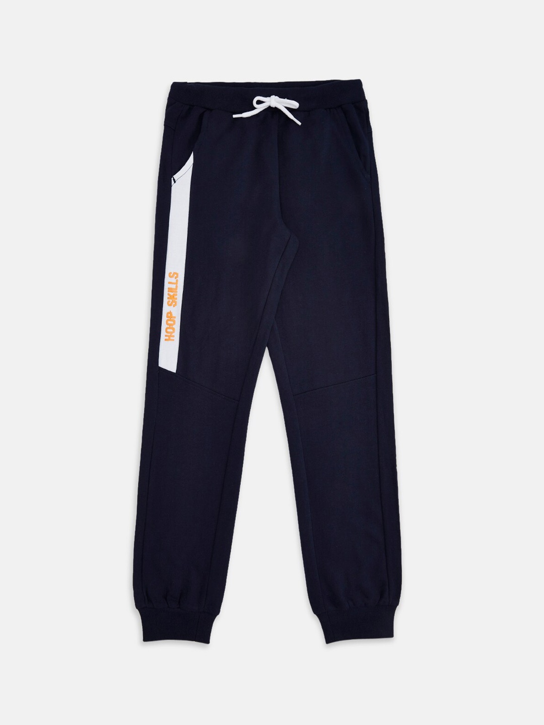 

Pantaloons Junior Boys Cotton Joggers, Navy blue