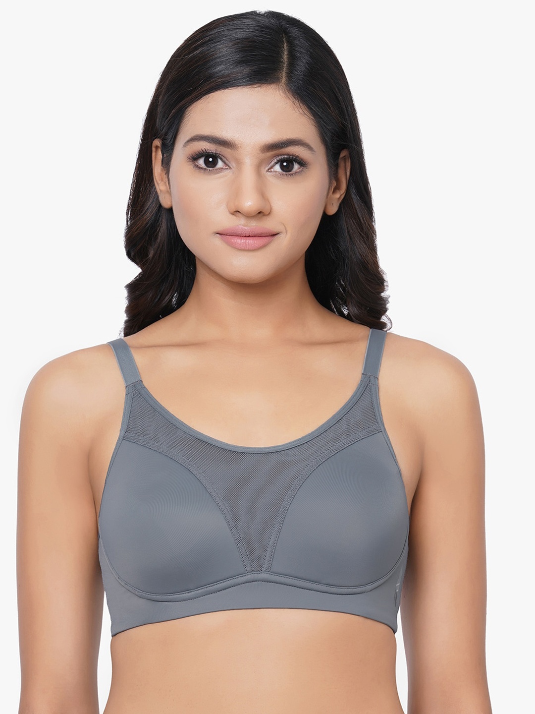 

Wacoal Women Grey Lightly Padded non Wired High Support Sports Bra