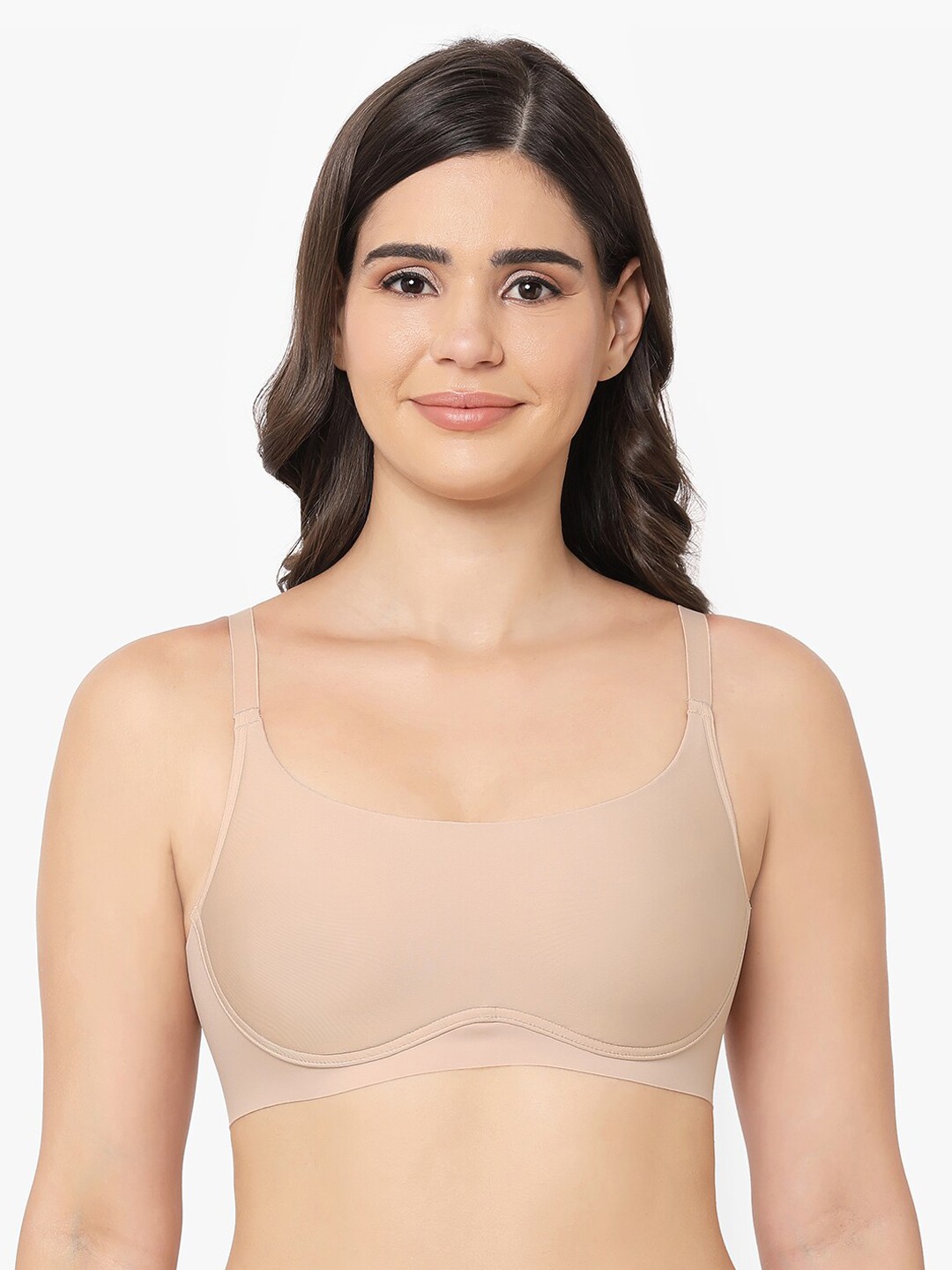 

Wacoal Women BBeige Lightly Padded Non-Wired Full Coverage T-shirt Bra, Beige