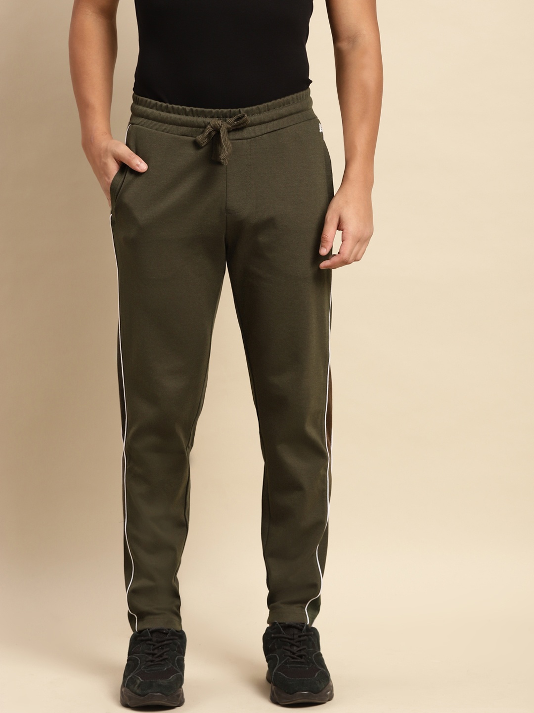 

United Colors of Benetton Men Olive Green Trackpants