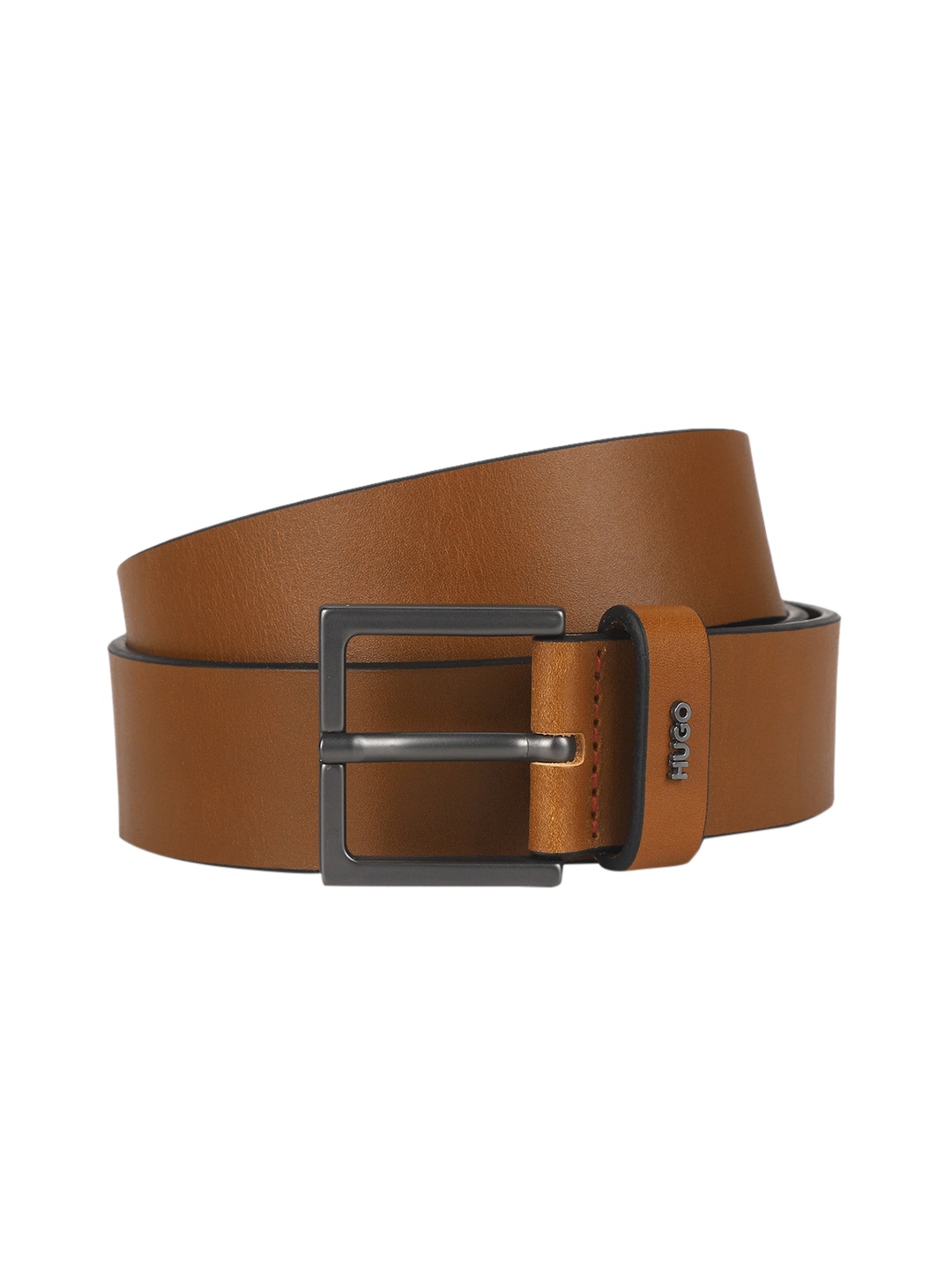 

HUGO Men Brown Leather Belt