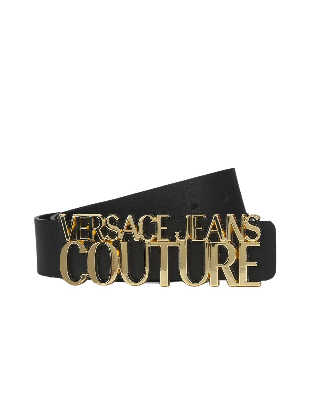 

Versace Jeans Couture Women Black Solid PU Belt With Buckle Belts