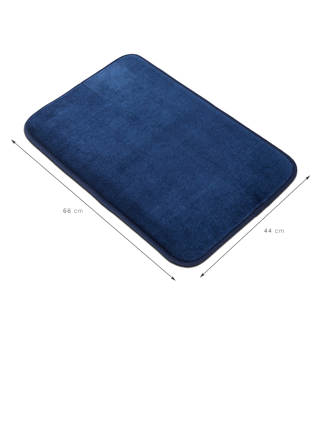 

HomeTown Blue Solid Bath Rugs