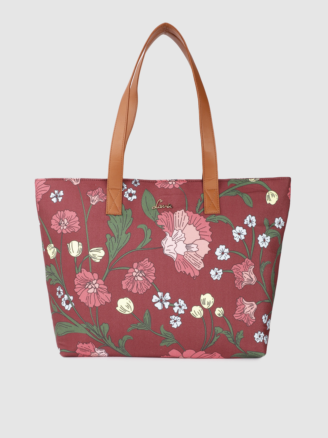 

Lavie Maroon Printed Shoulder Bag