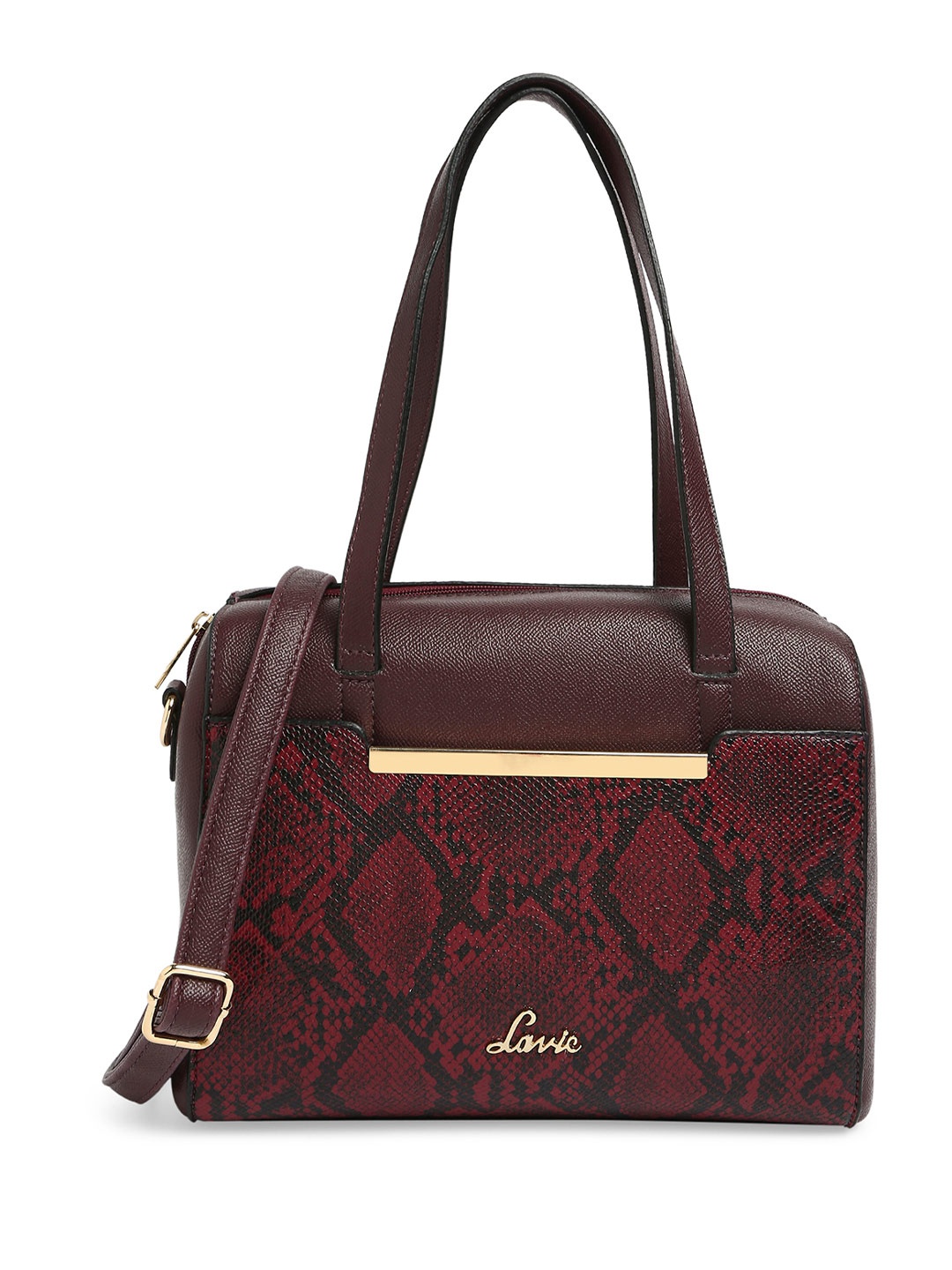 

Lavie Pyth Viga Women Maroon Box Bag, Red