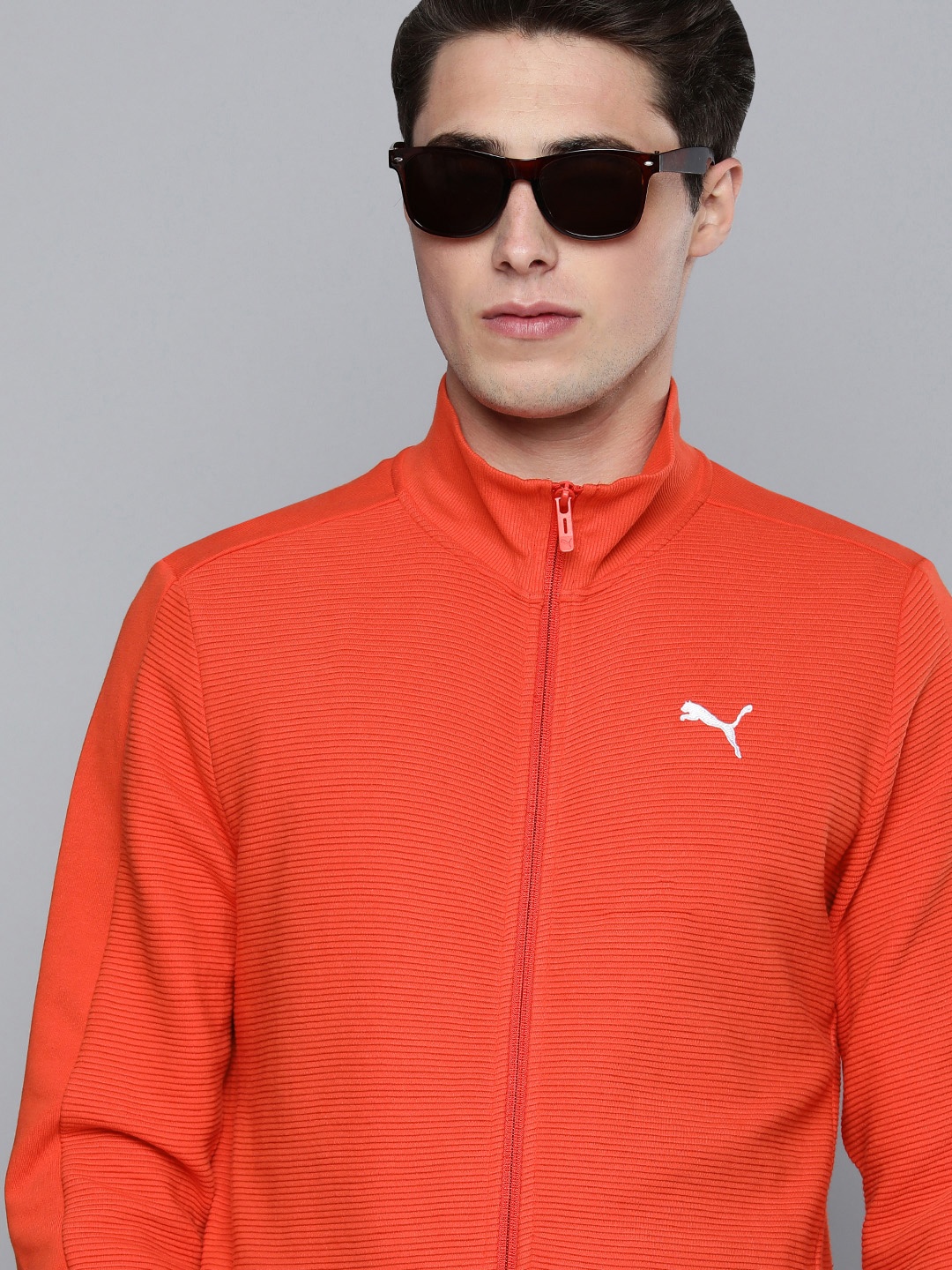 

Puma Men Red Outdoor Ottoman Slim Fit Sporty Jacket